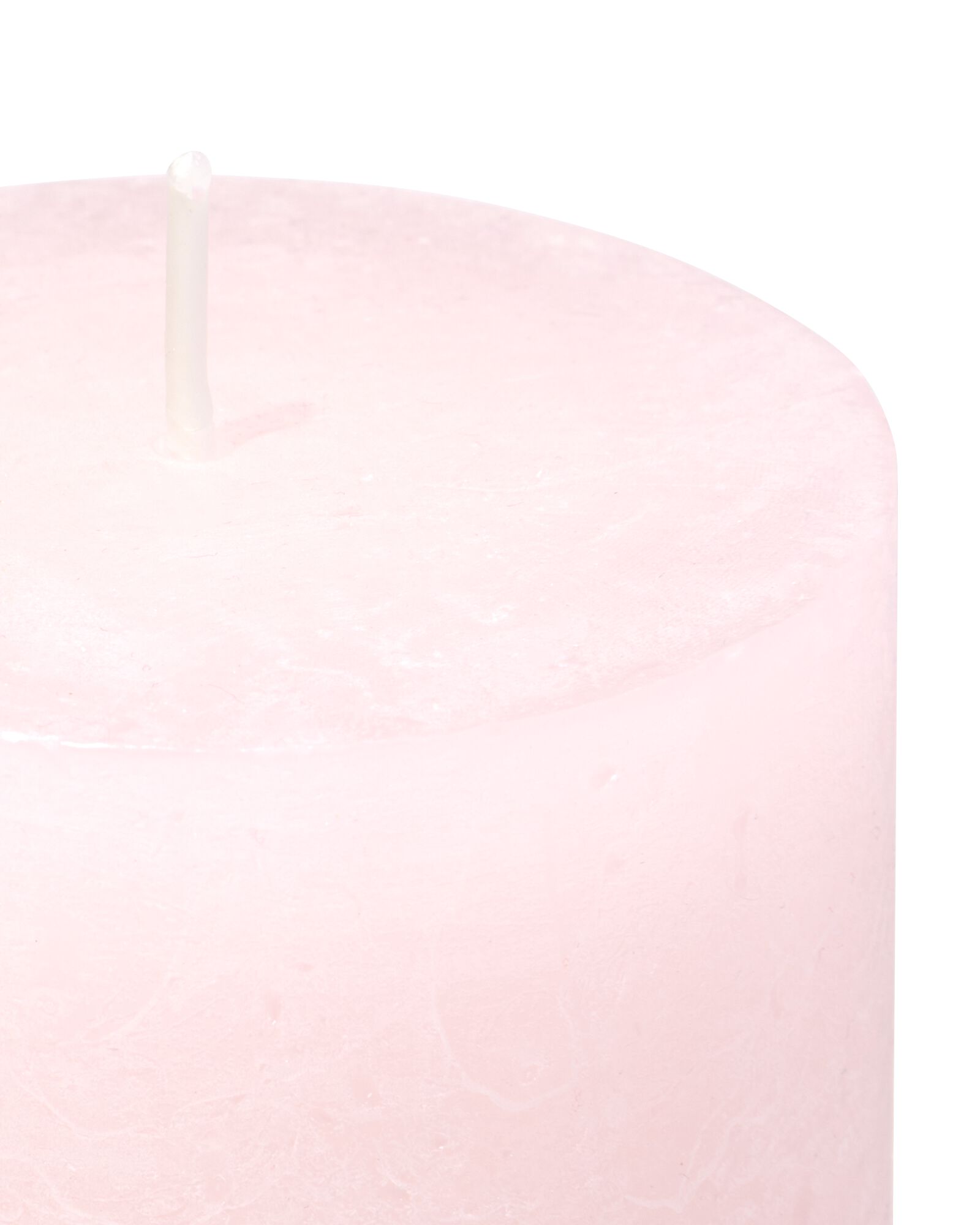 bougie rustique &Oslash;7x13 cm rose p&acirc;le rose p&acirc;le 7 x 13 - 13504108 - HEMA