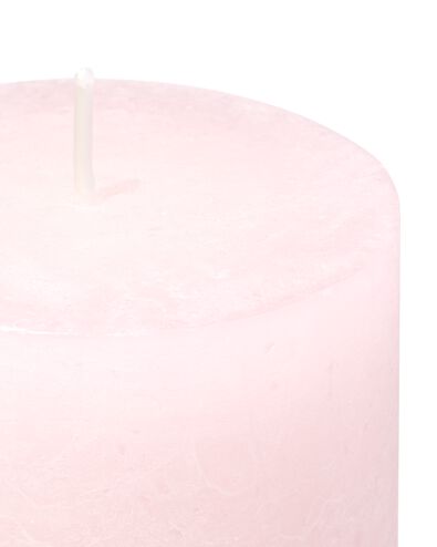 bougie rustique &Oslash;7x13 cm rose p&acirc;le rose p&acirc;le 7 x 13 - 13504108 - HEMA
