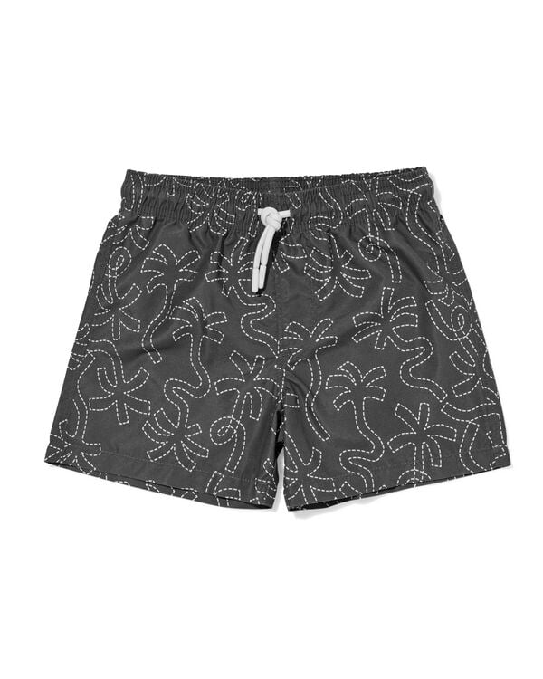 kinderzwembroek palmbomen antraciet - 22260635ANTHRACITE - HEMA