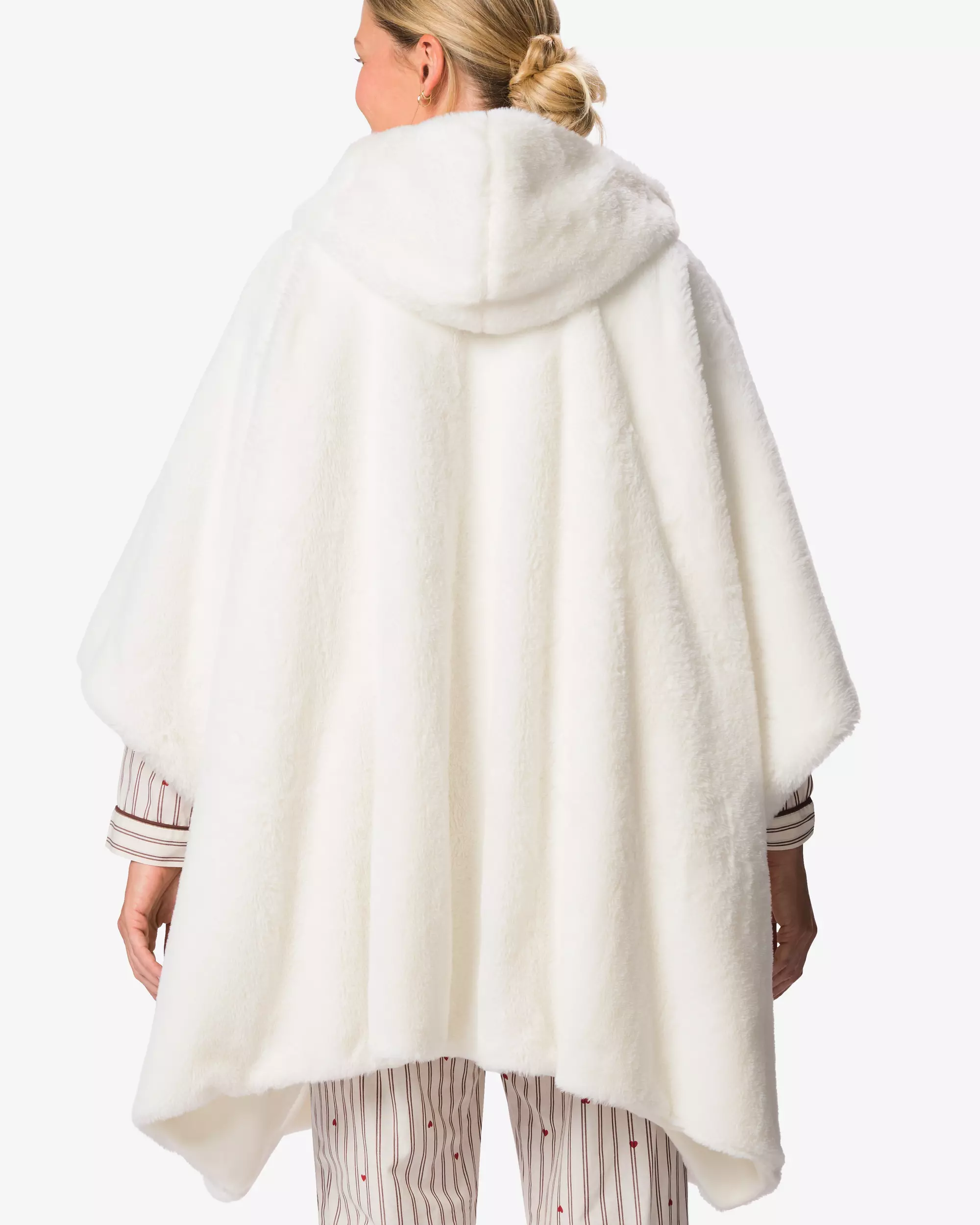 bankponcho fluffy strepen