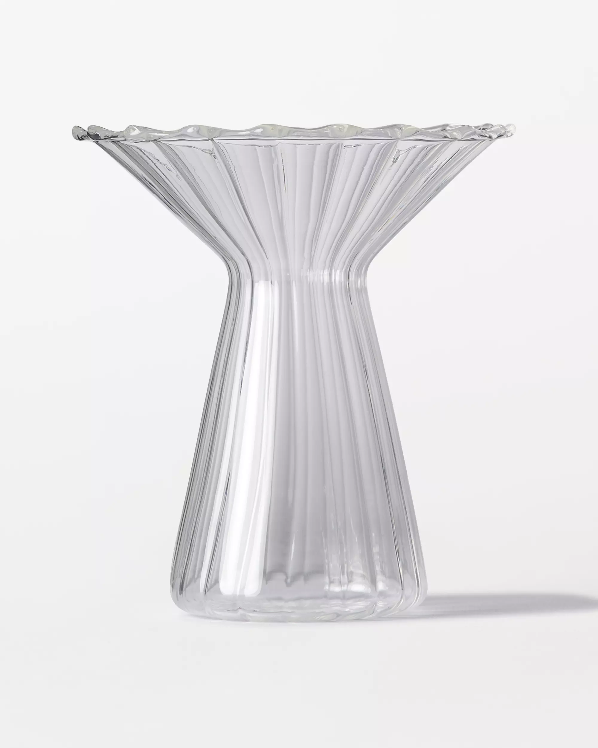 verre ⌀5,7x10,8cm Zwier verre nervuré transparent