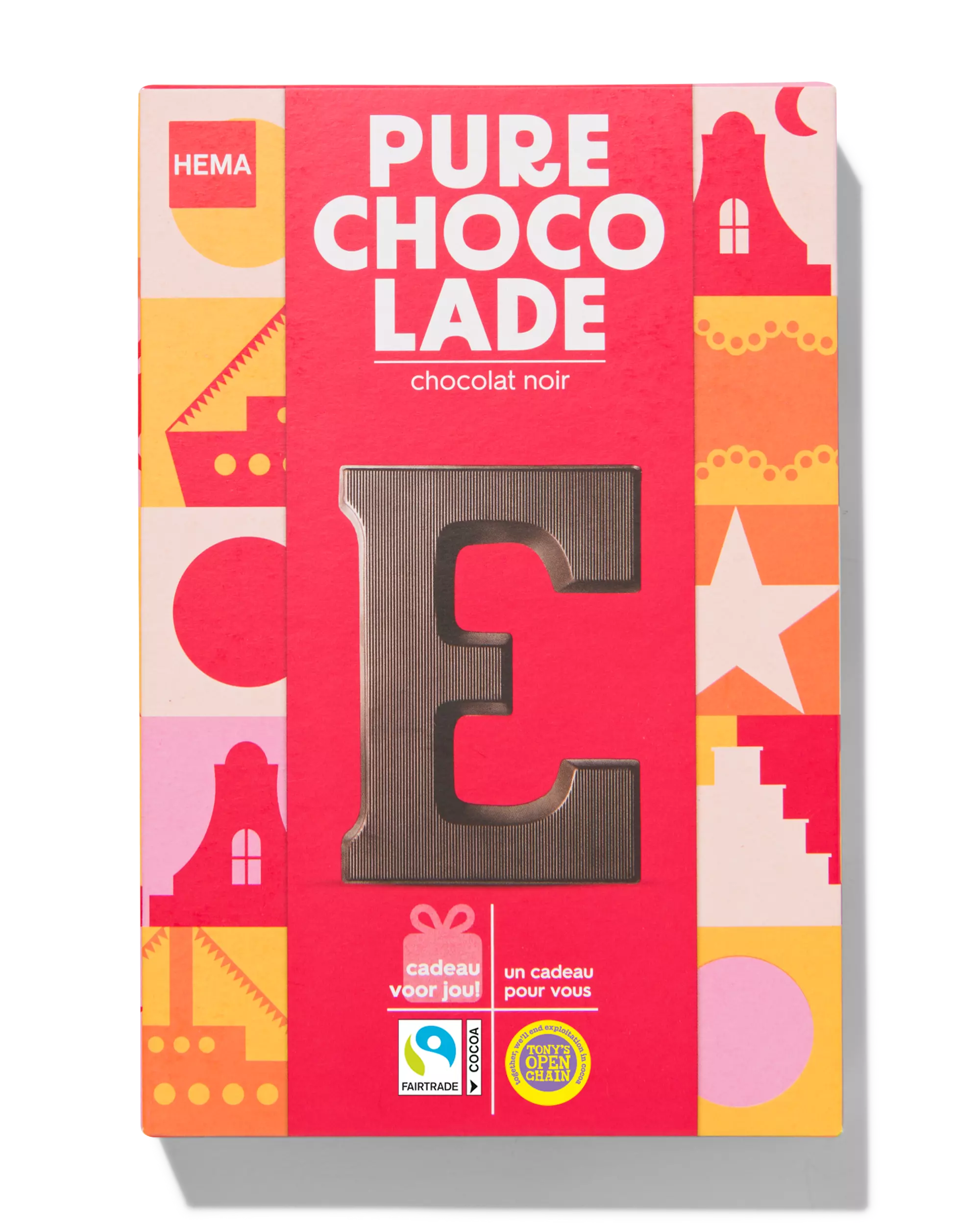 chocoladeletter puur E 140g