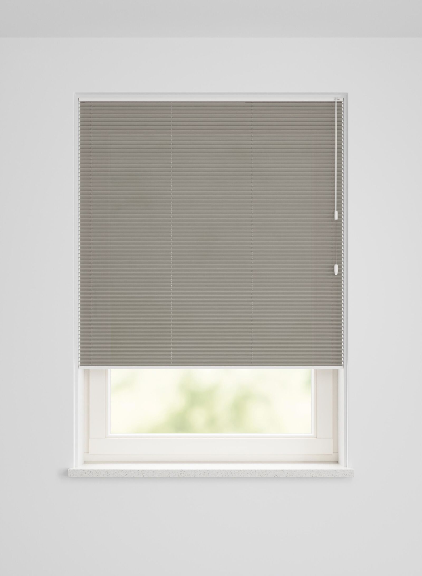 HEMA Plisse Enkel Lichtdoorlatend Uni Taupe (taupe), foto 2
