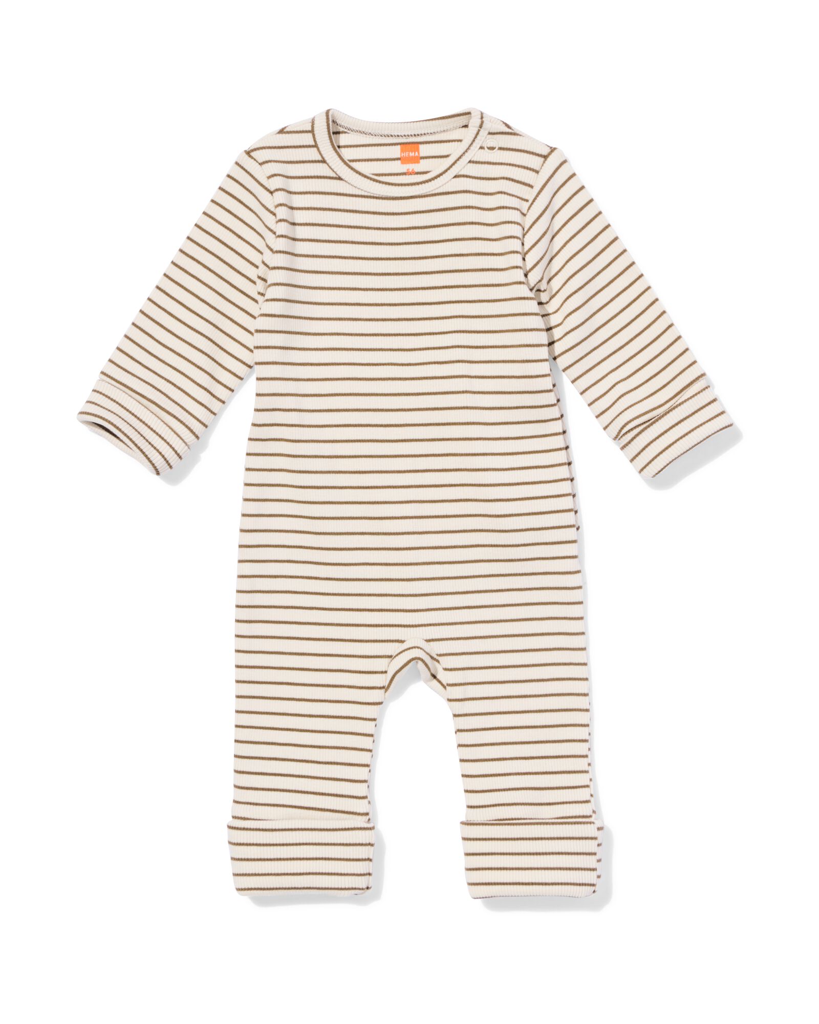 barboteuse b&eacute;b&eacute; c&ocirc;tel&eacute;e rayures &eacute;cru &eacute;cru - 33458220ECRU - HEMA