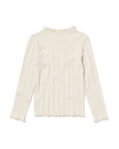 t-shirt enfant jersey &eacute;cru &eacute;cru - 30878501ECRU - HEMA