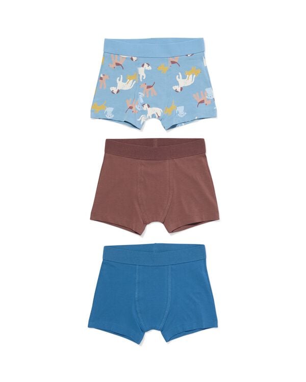 boxers enfant animaux - lot de 3 bleu clair bleu clair - 19201020LIGHTBLUE - HEMA