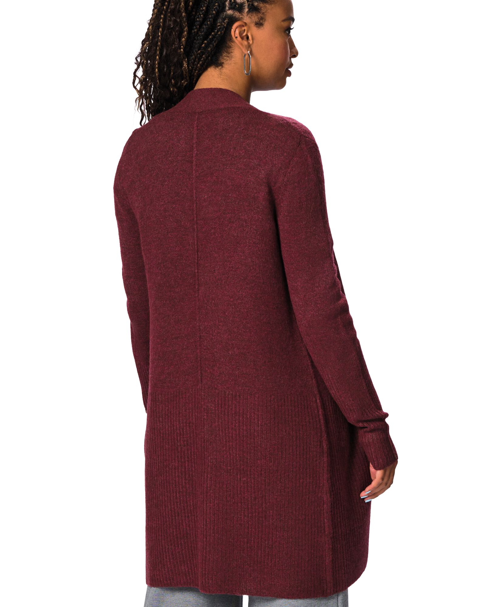 damesvest Lana bordeauxrood bordeauxrood - 36307160BURGUNDYRED - HEMA