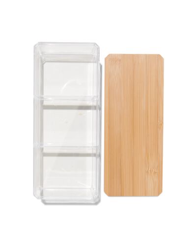 organizer transparant met deksel 9x12.5x6.8 - 80330010 - HEMA