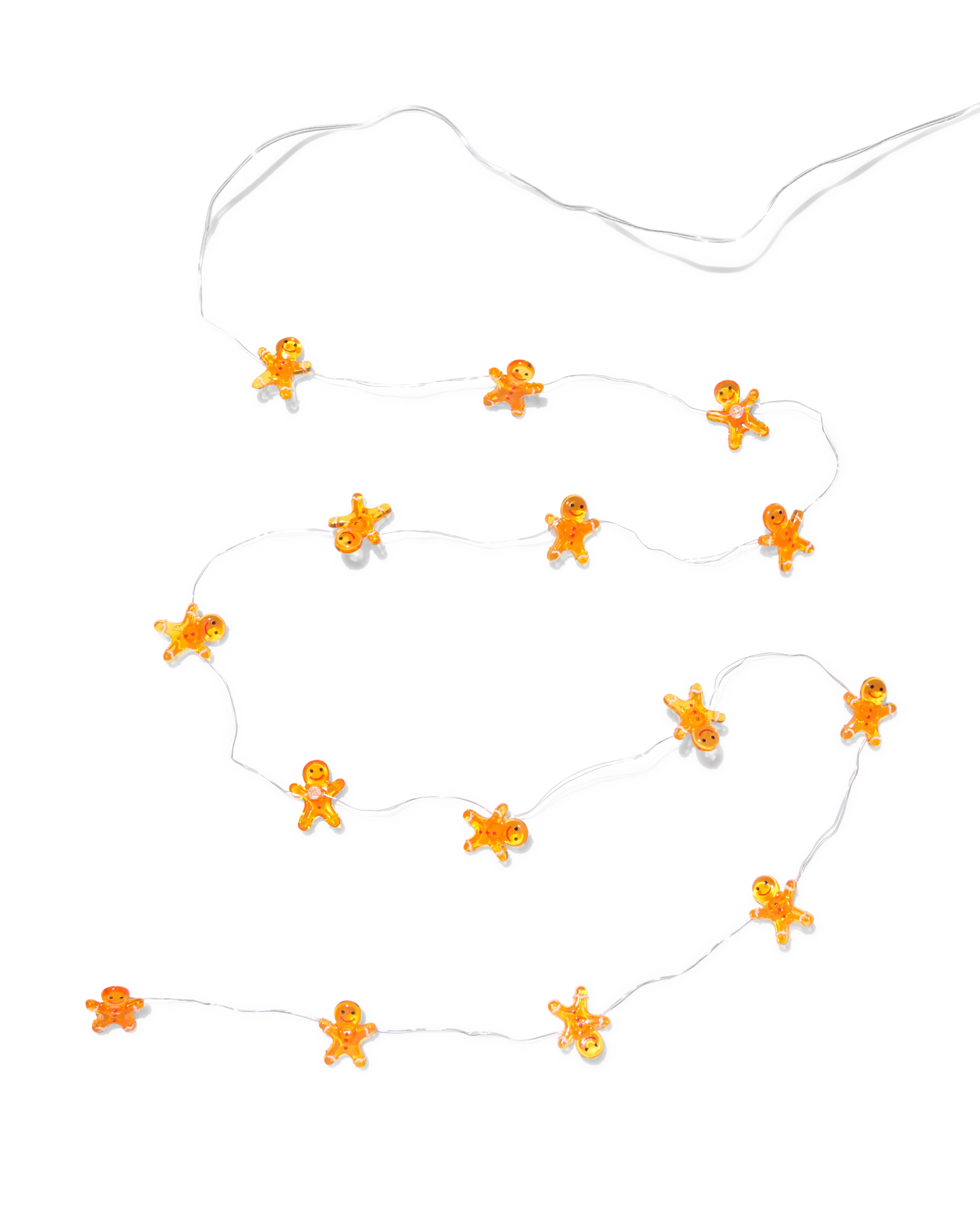 guirlande lumineuse 1,8 m avec 15 lampes led pain d'épice pour l'intérieur