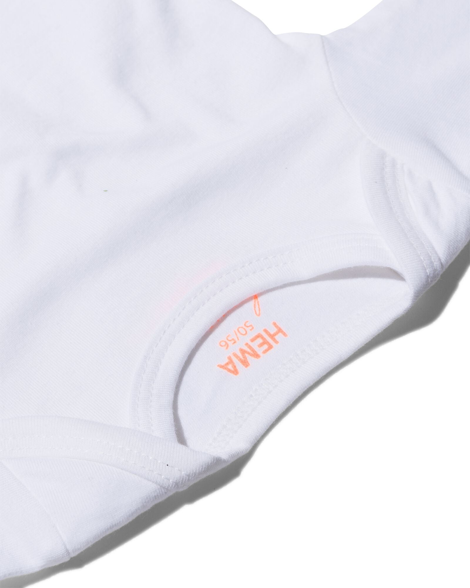 body &ndash; coton biologique stretch - 2 pi&egrave;ces blanc 50/56 - 33355111 - HEMA