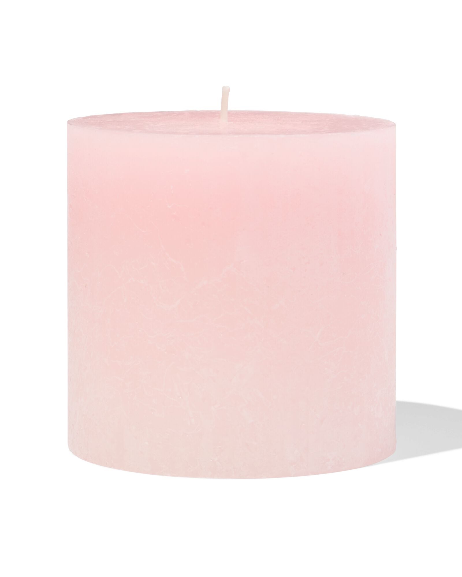 bougie rustique &Oslash;10x10 cm rose clair rose p&acirc;le 10 x 10 - 13504110 - HEMA