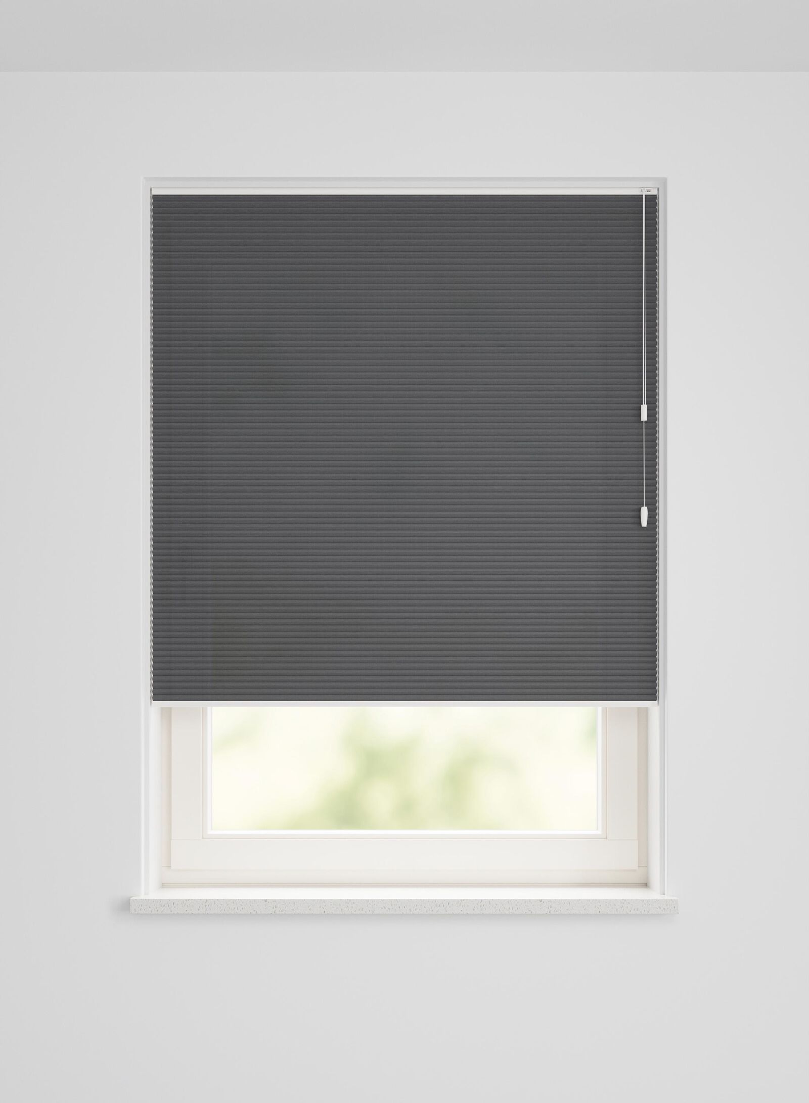 HEMA Plissé Dubbel Lichtdoorlatend Linnenlook Zwart (zwart), foto 2