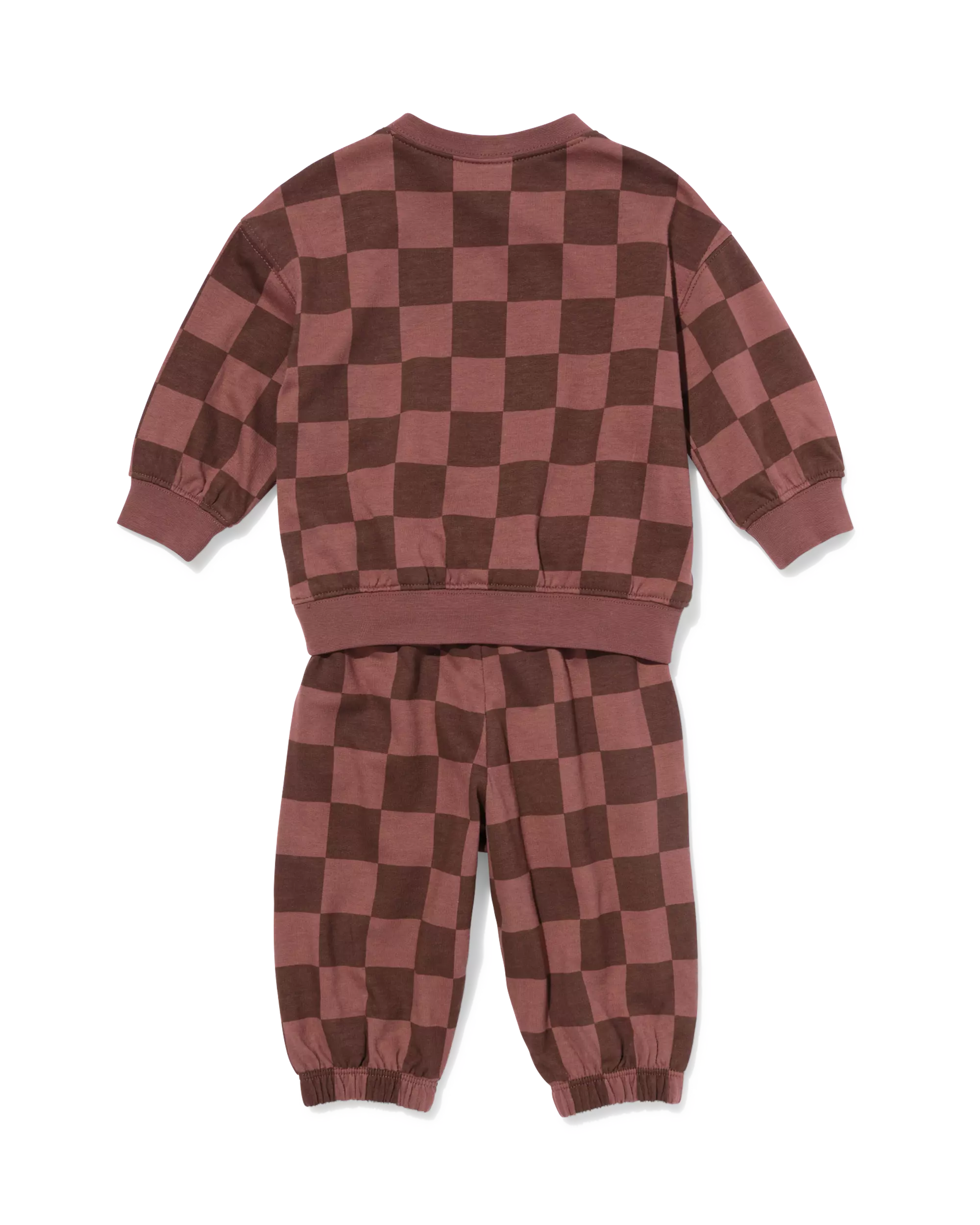 ensemble bébé tissu molleton carreaux