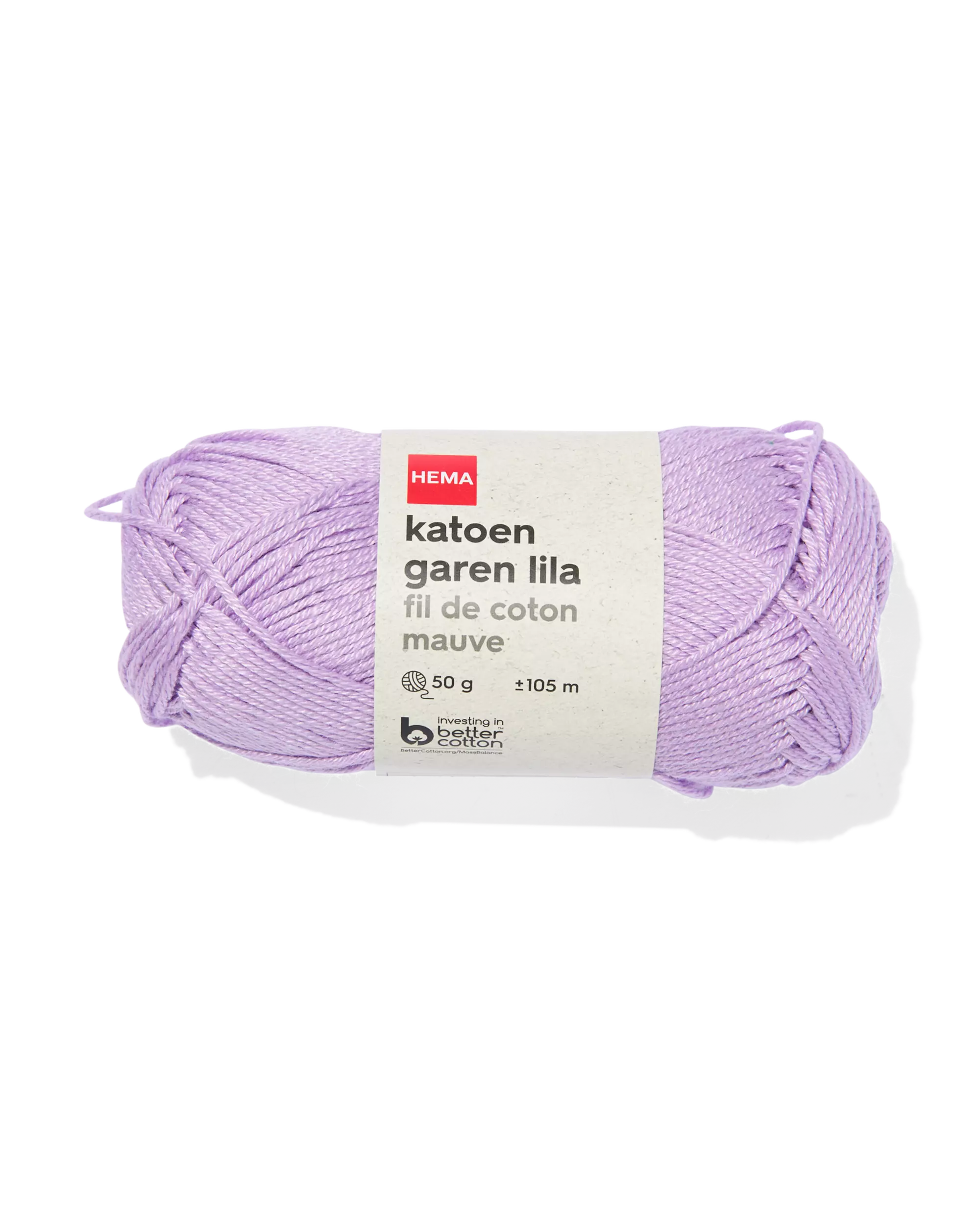 fil de coton 50 g 105 m lilas
