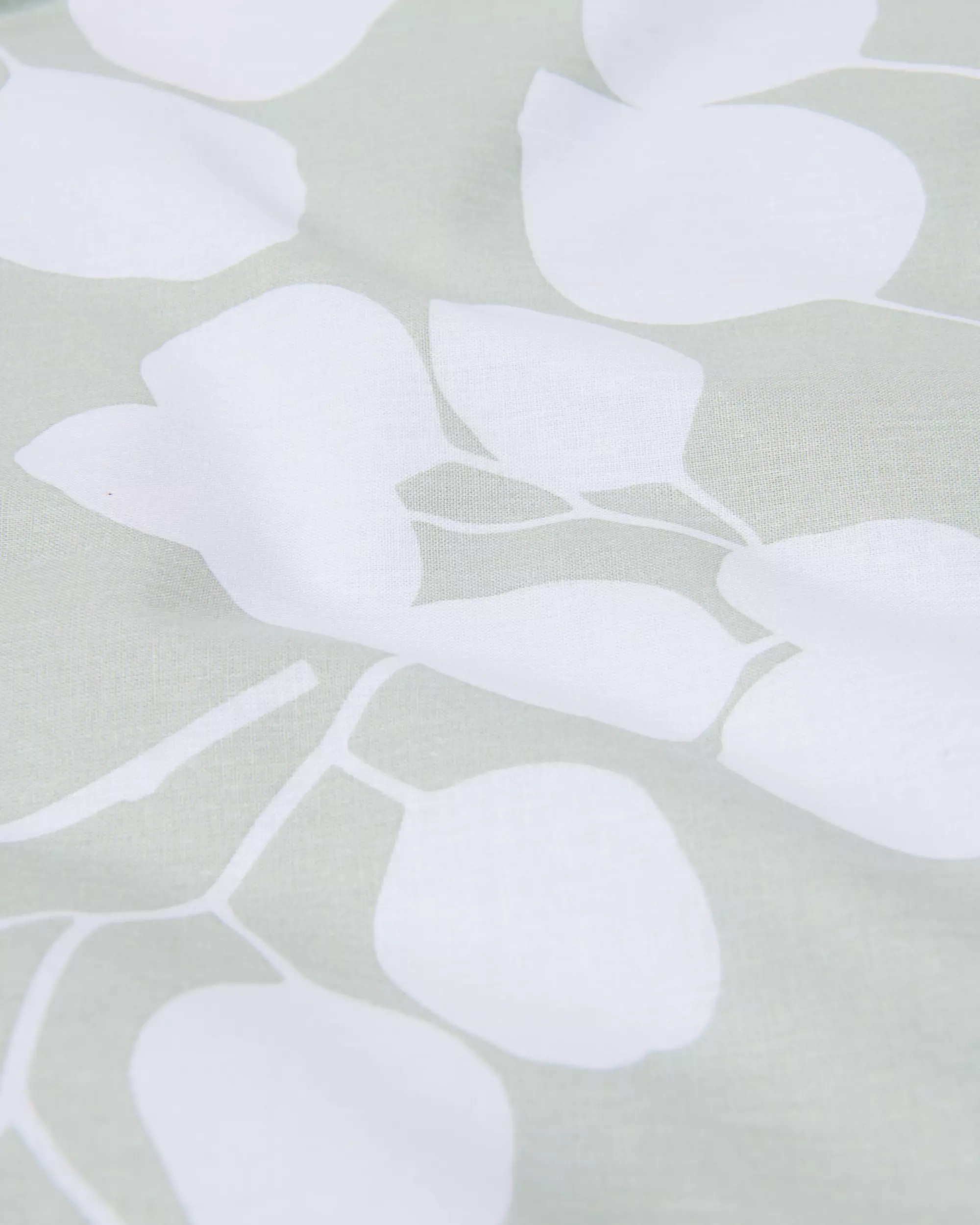 housse de couette 200x200/220cm en coton doux à motif feuilles vertes