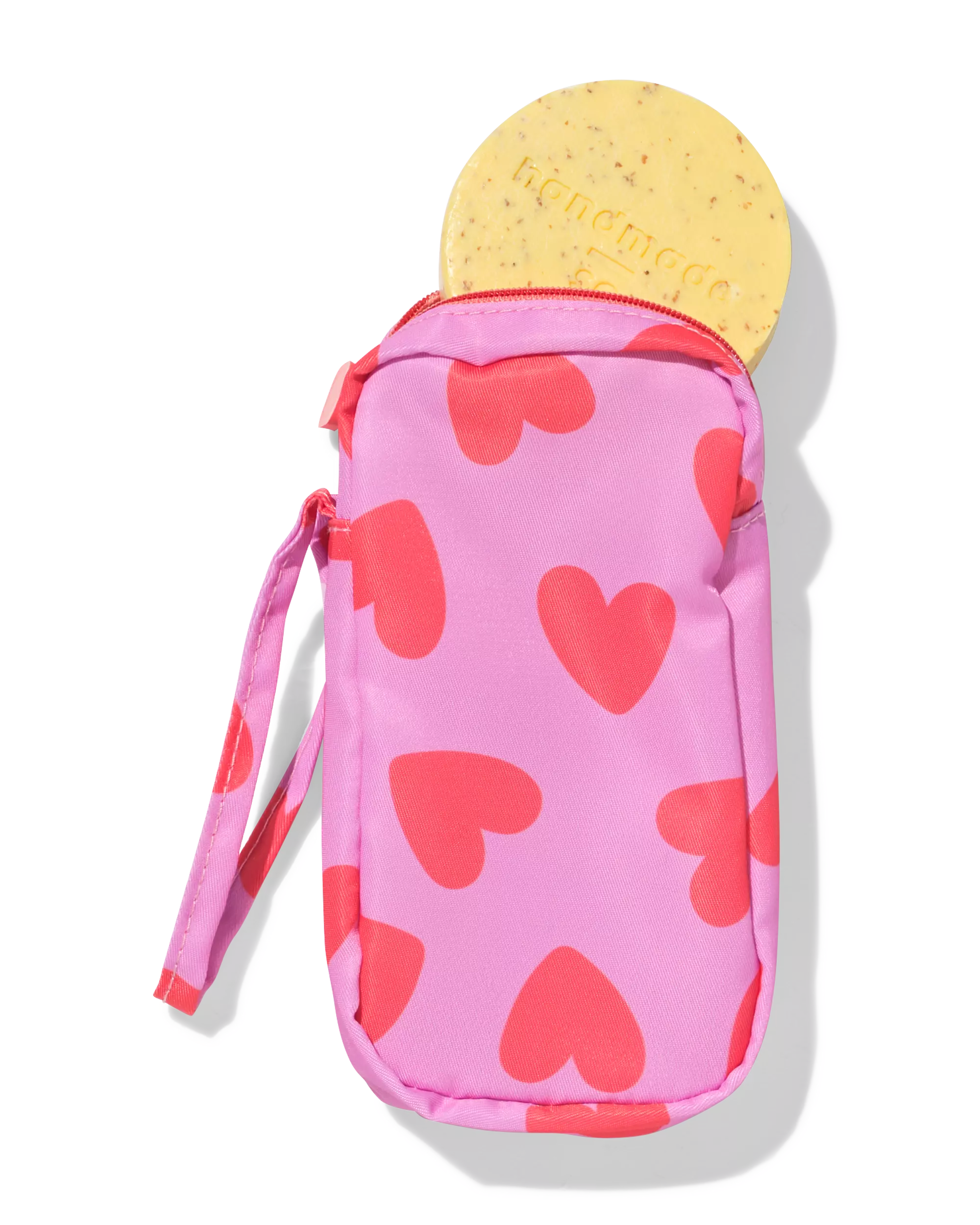 sac à savon 15x7x17cm pour blocs petits cœurs