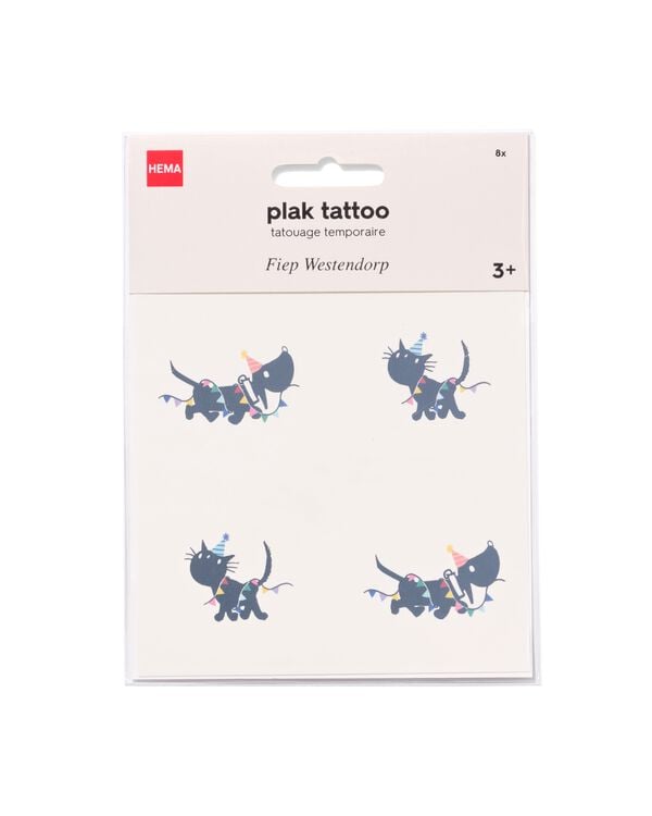 Takkie en Siepie plaktattoo - 8 stuks - 14250424 - HEMA