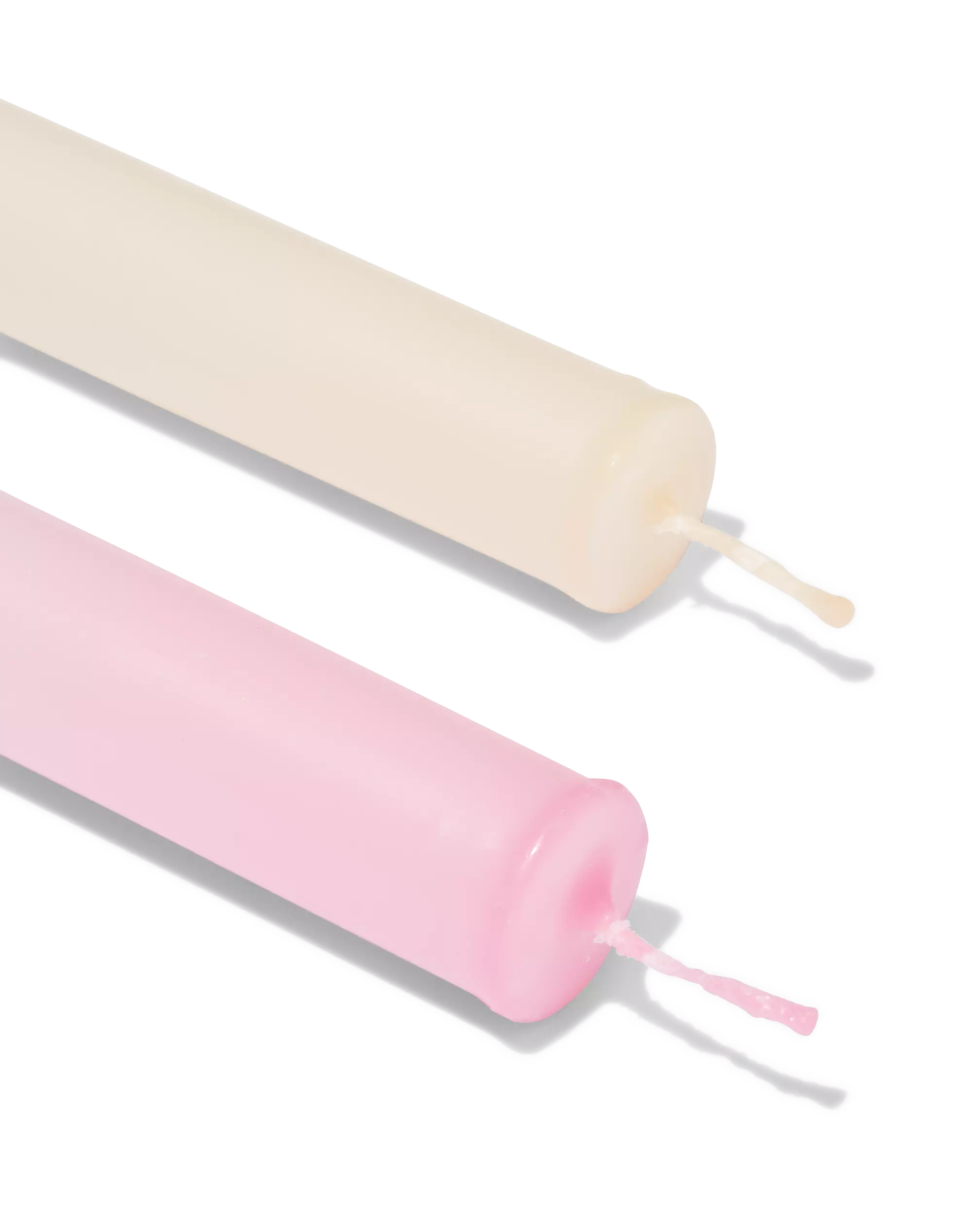bougies longues ⌀2,2x25cm dégradé bleu-rose- 2 pièces