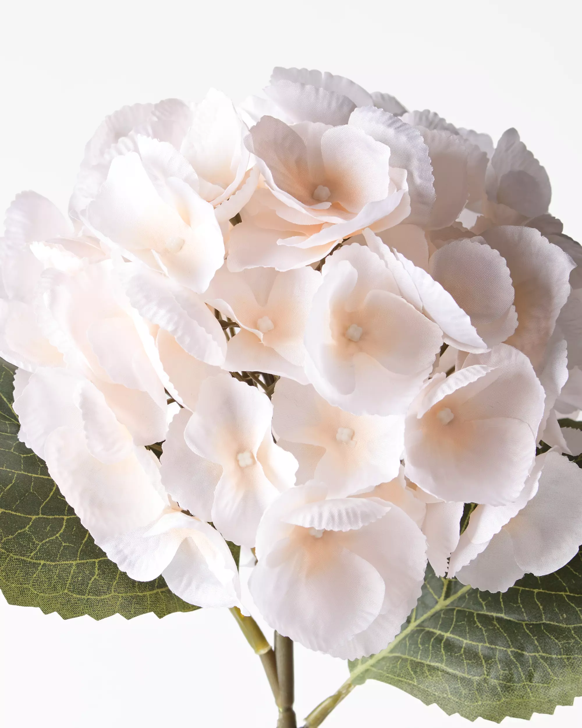 kunstbloem hortensia 55cm wit