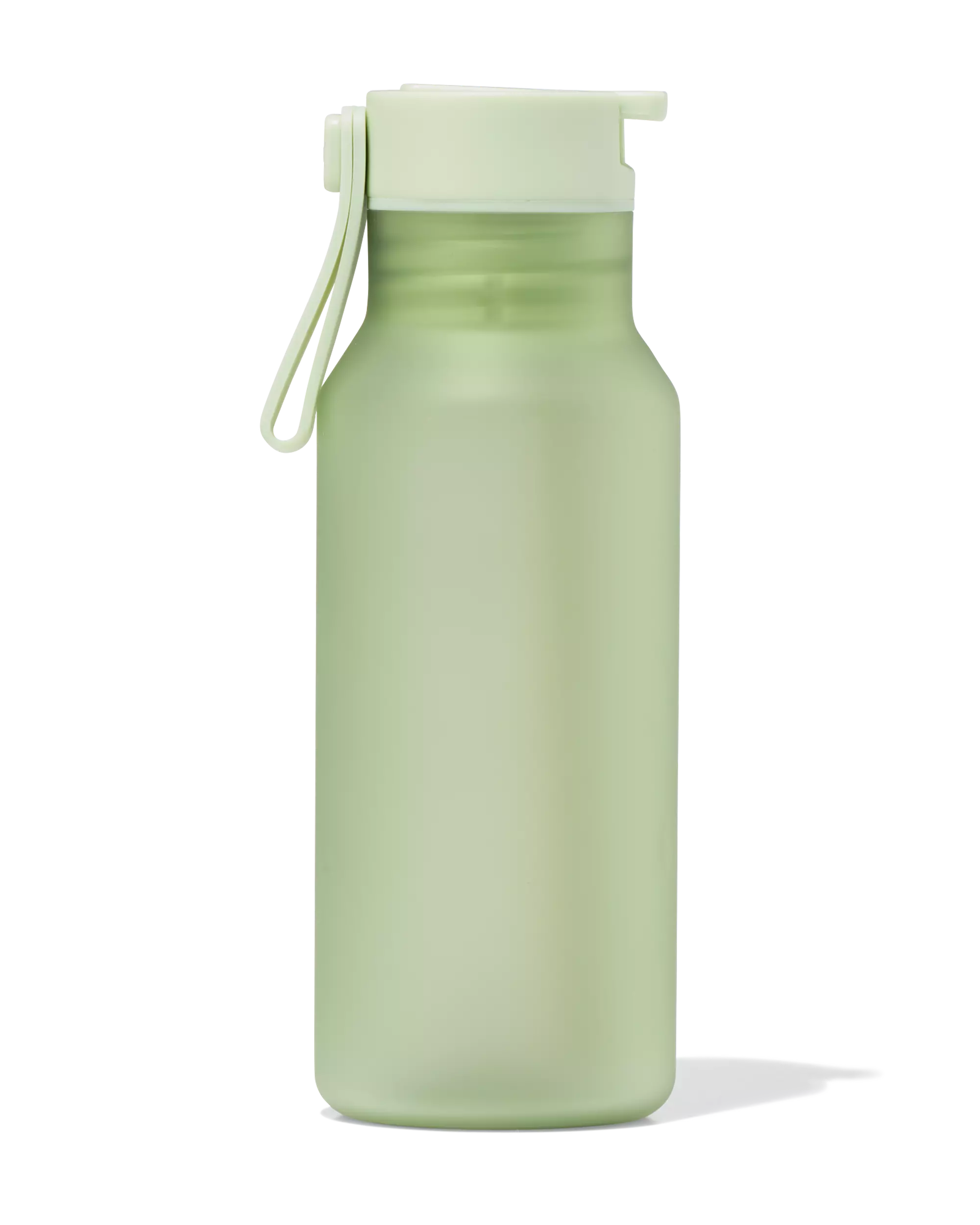 Wasserflasche mit Trinkhalm, 430 ml, grün