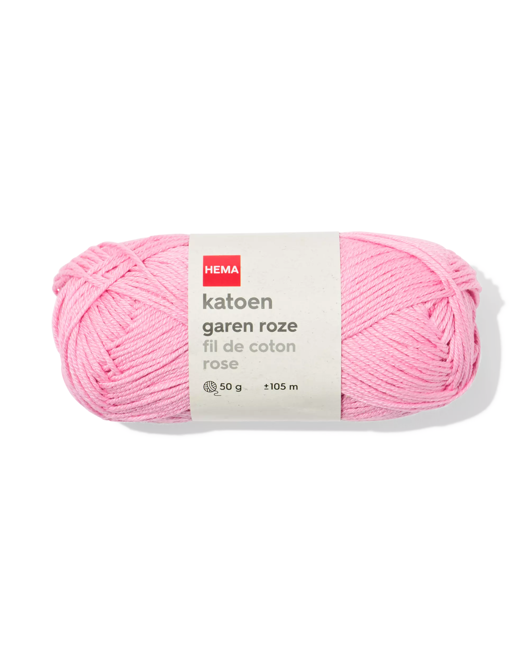 fil de coton 50 g 105 m rose