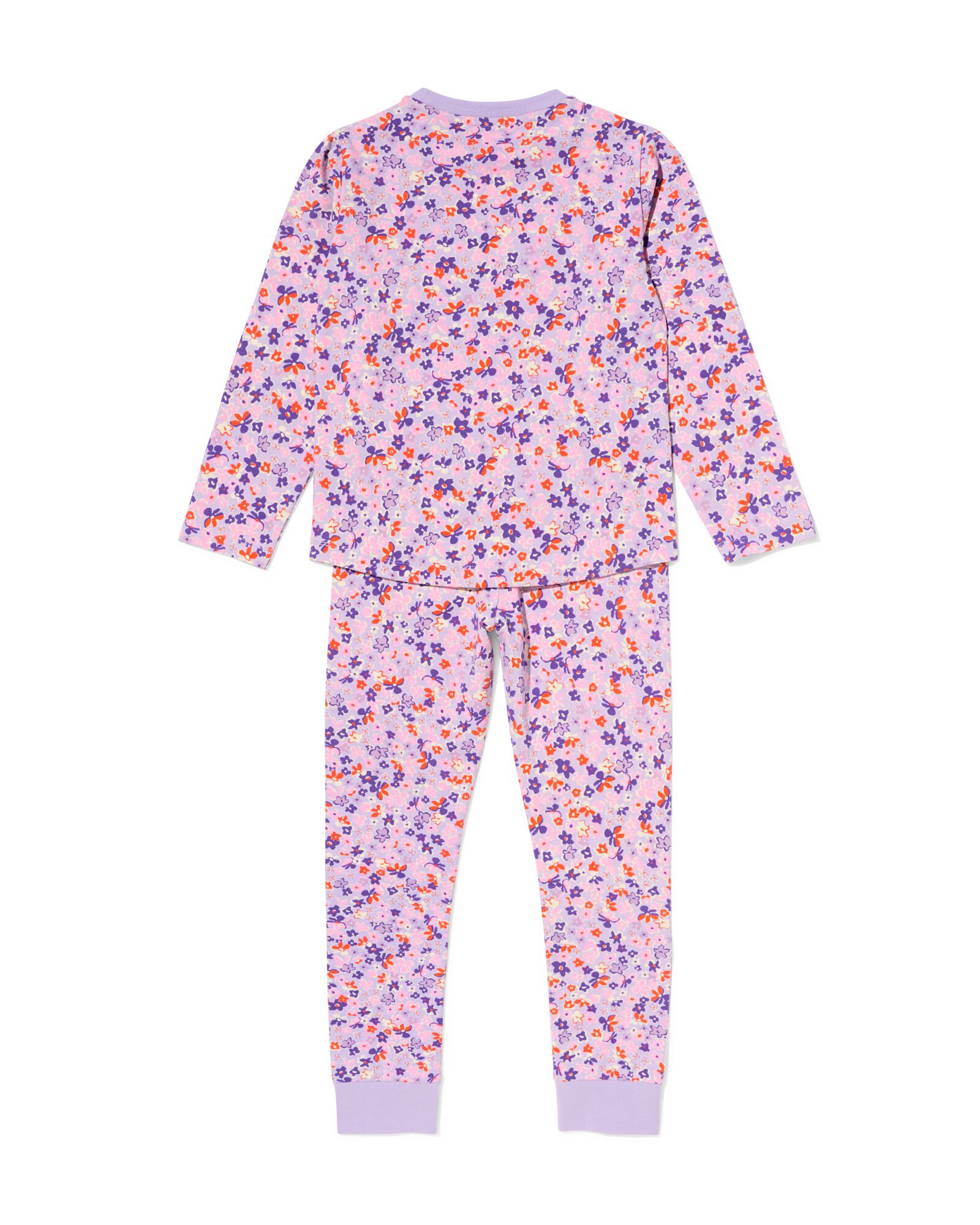 Kinderpyjama Blumen lila - 23000640LILAC - HEMA