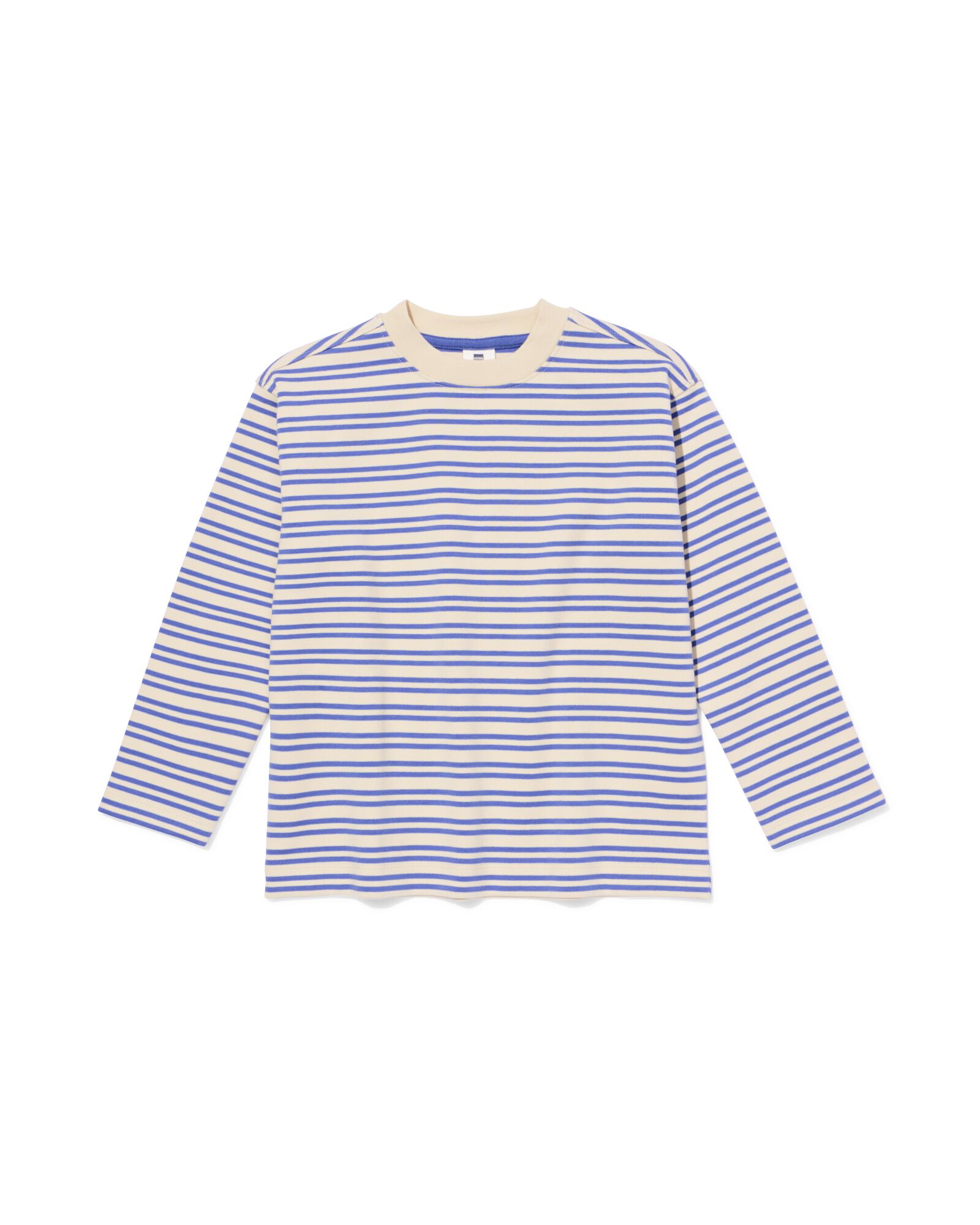 t-shirt enfant rayures bleu - 30745801BLUE - HEMA
