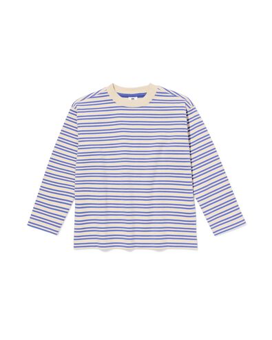 t-shirt enfant rayures bleu - 30745801BLUE - HEMA