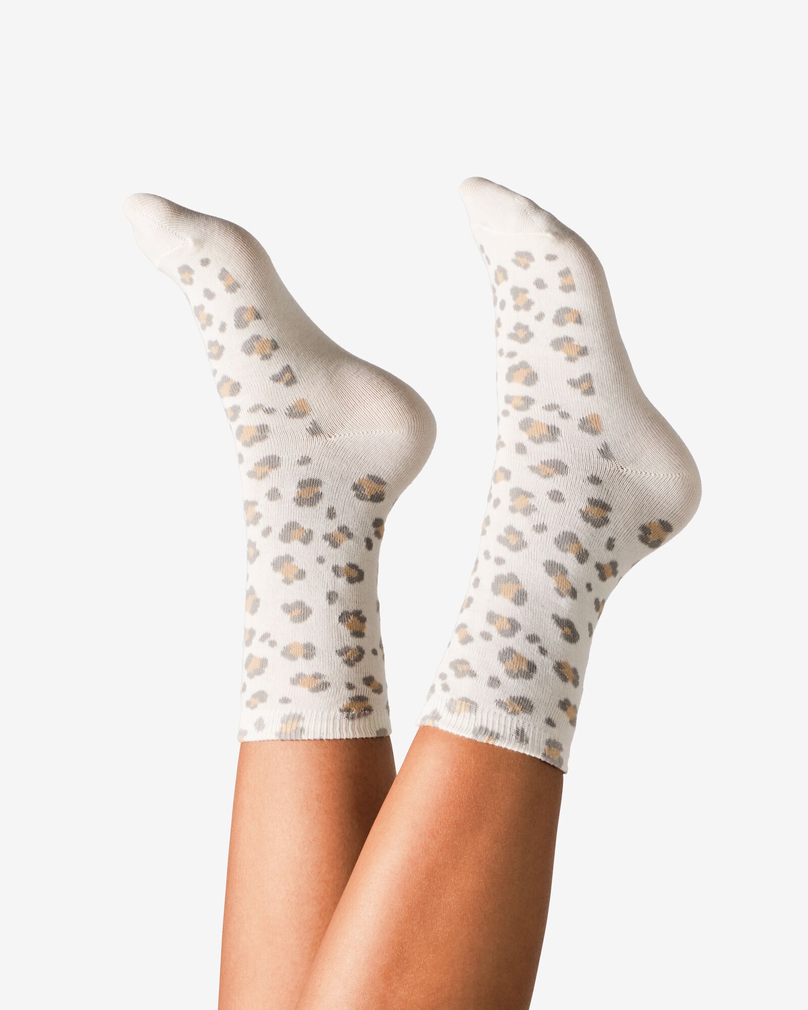 chaussettes femme panth&egrave;res - 5 paires beige - 4280810BEIGE - HEMA