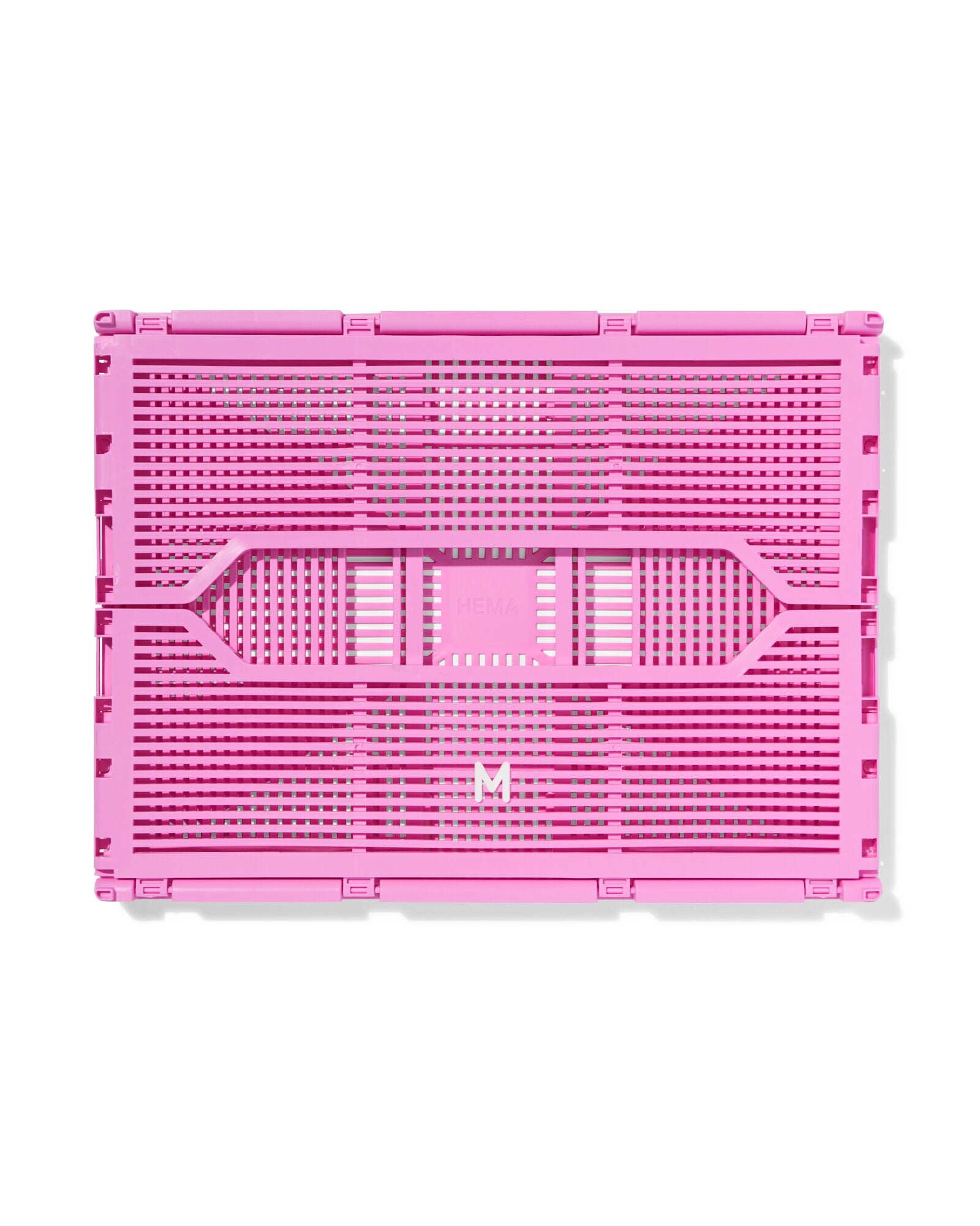 caisse pliable &agrave; lettres recycl&eacute;e M rose rose M  30 x 40 x 17 - 39810405 - HEMA