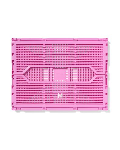caisse pliable &agrave; lettres recycl&eacute;e M rose rose M  30 x 40 x 17 - 39810405 - HEMA