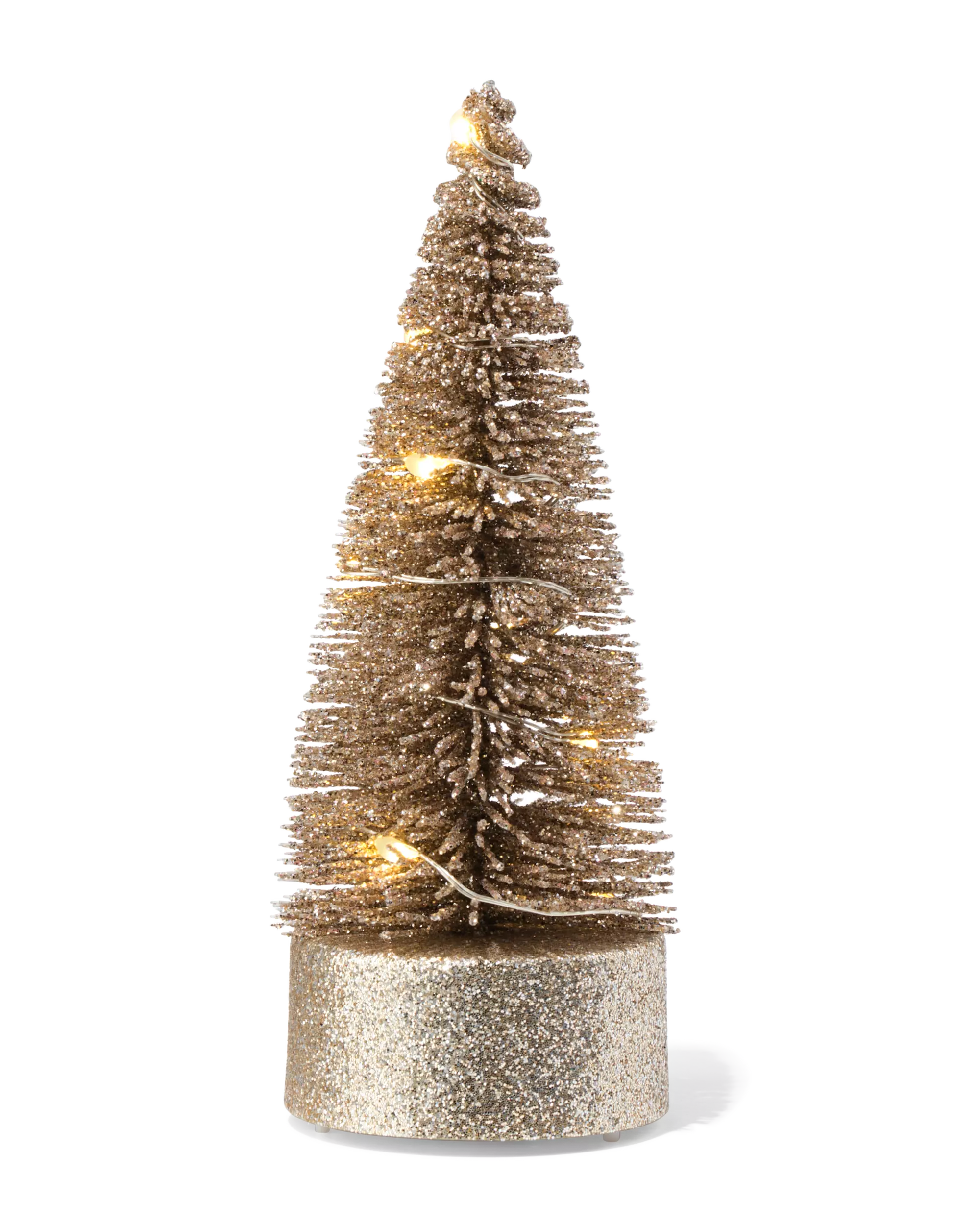 kerstsboom goud met lichtjes