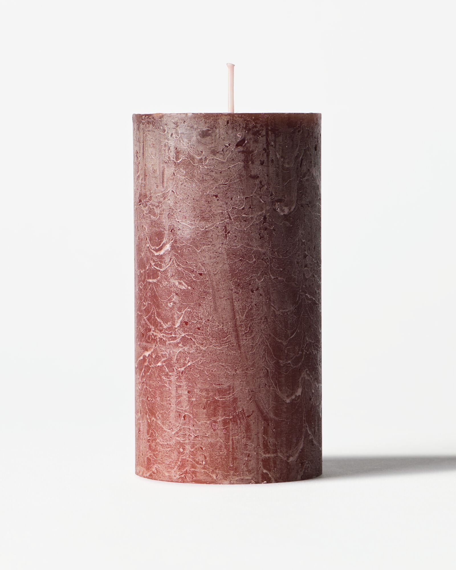 bougie rustique &Oslash;7x13cm brun fonc&eacute; marron fonc&eacute; 7 x 13 - 13504071 - HEMA