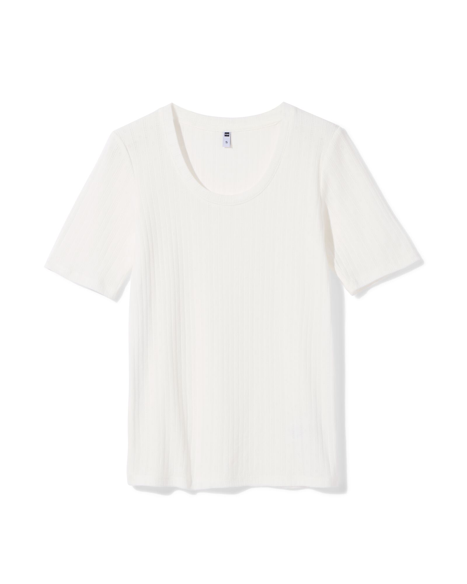 dames T-shirt Colette gebroken wit gebroken wit - 36212780OFFWHITE - HEMA