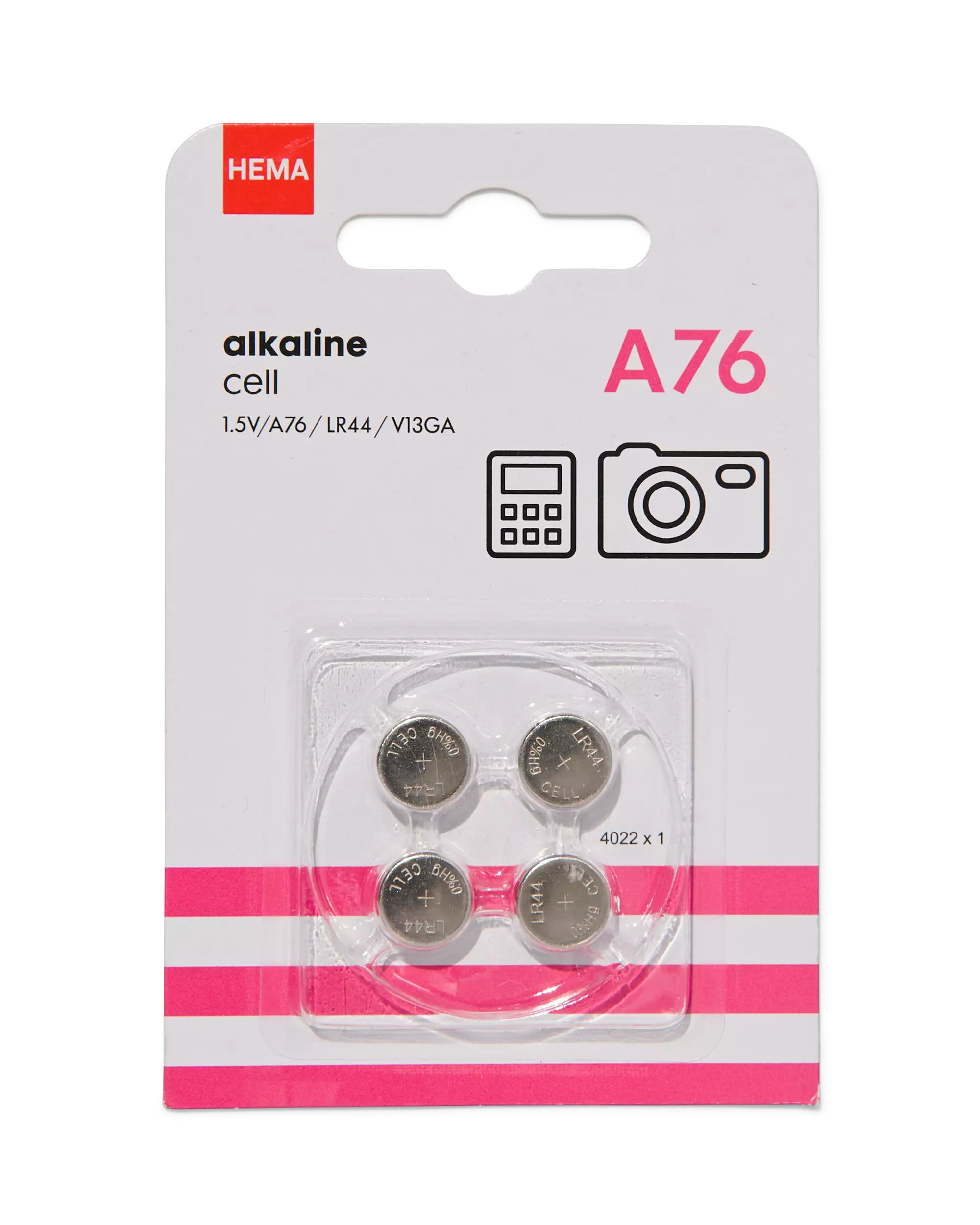 4 piles alcalines A76