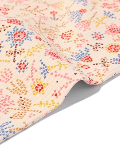 leggings enfant ajust&eacute;s c&ocirc;tel&eacute;s fleurs - lot de 2 bordeaux bordeaux - 30829408BURGUNDYRED - HEMA
