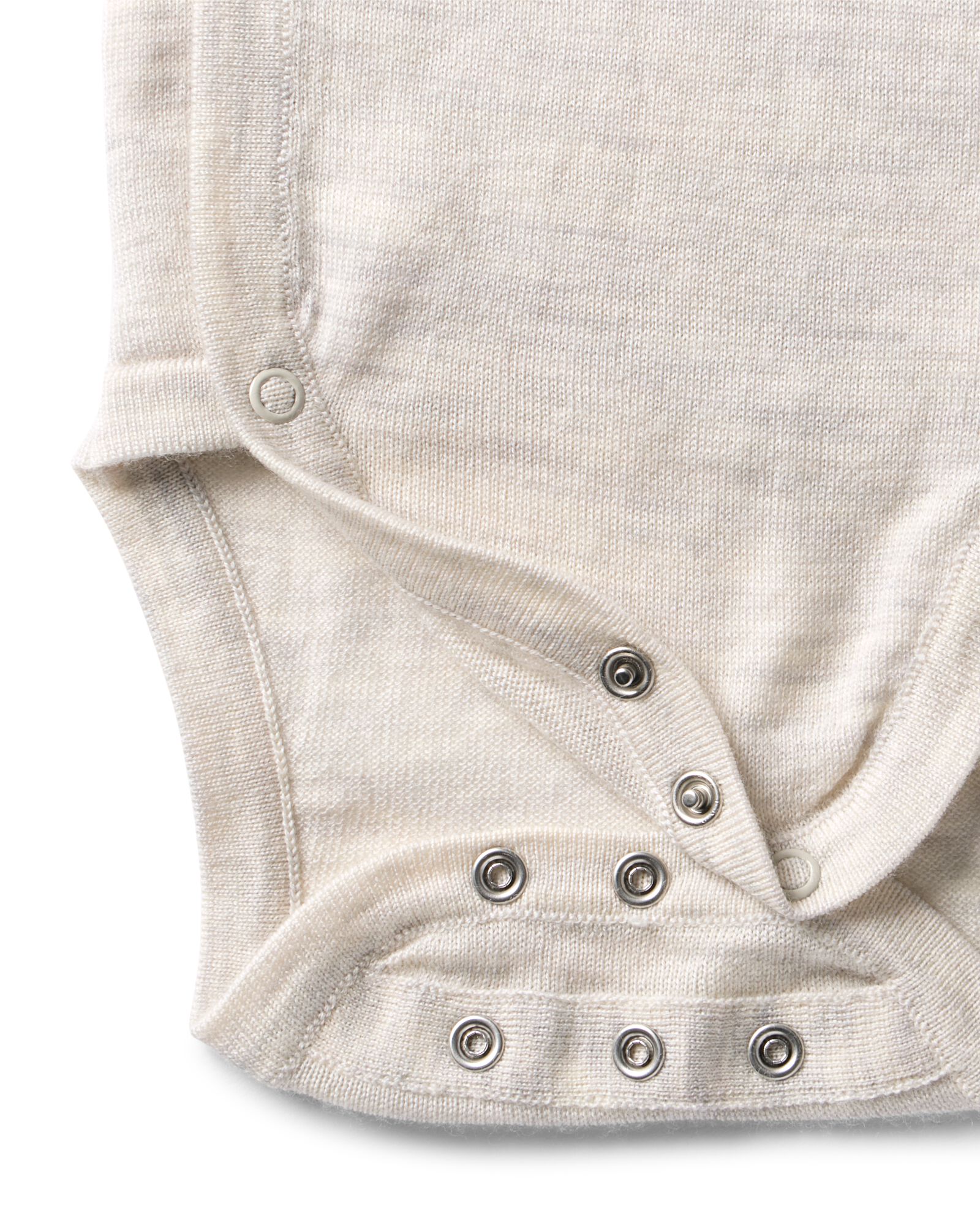 newborn meegroei overslag body merinowol ecru ecru - 33462520ECRU - HEMA