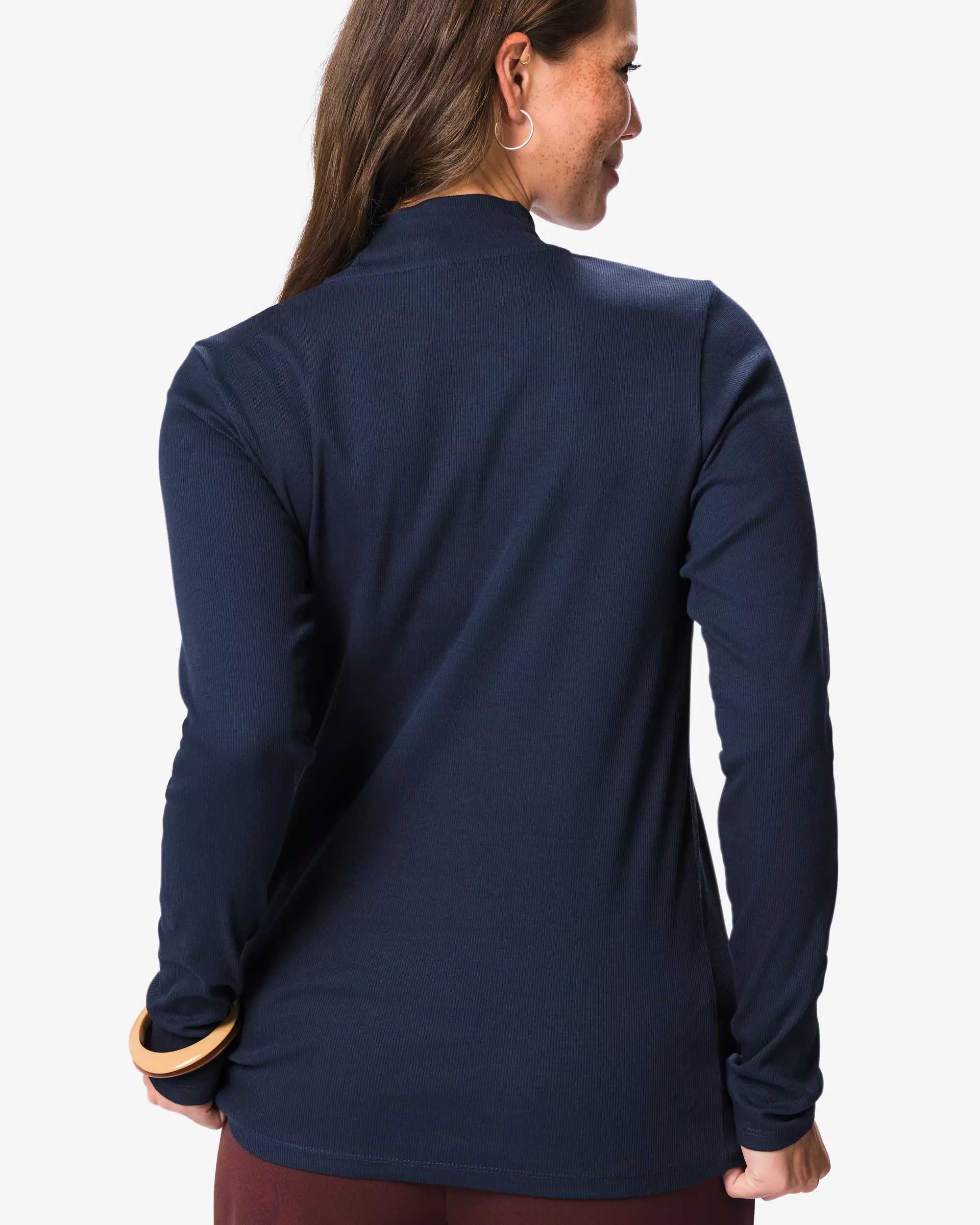 dames T-shirt regular fit rib