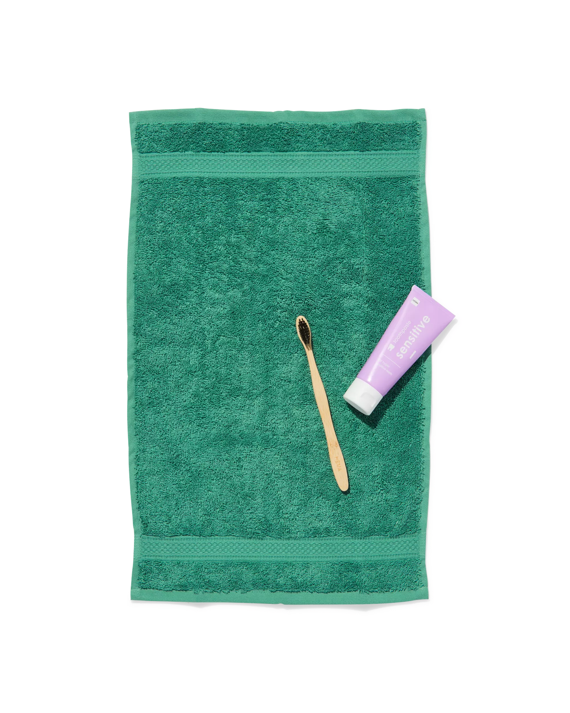 petite serviette 33x50cm qualité épaisse vert moyen