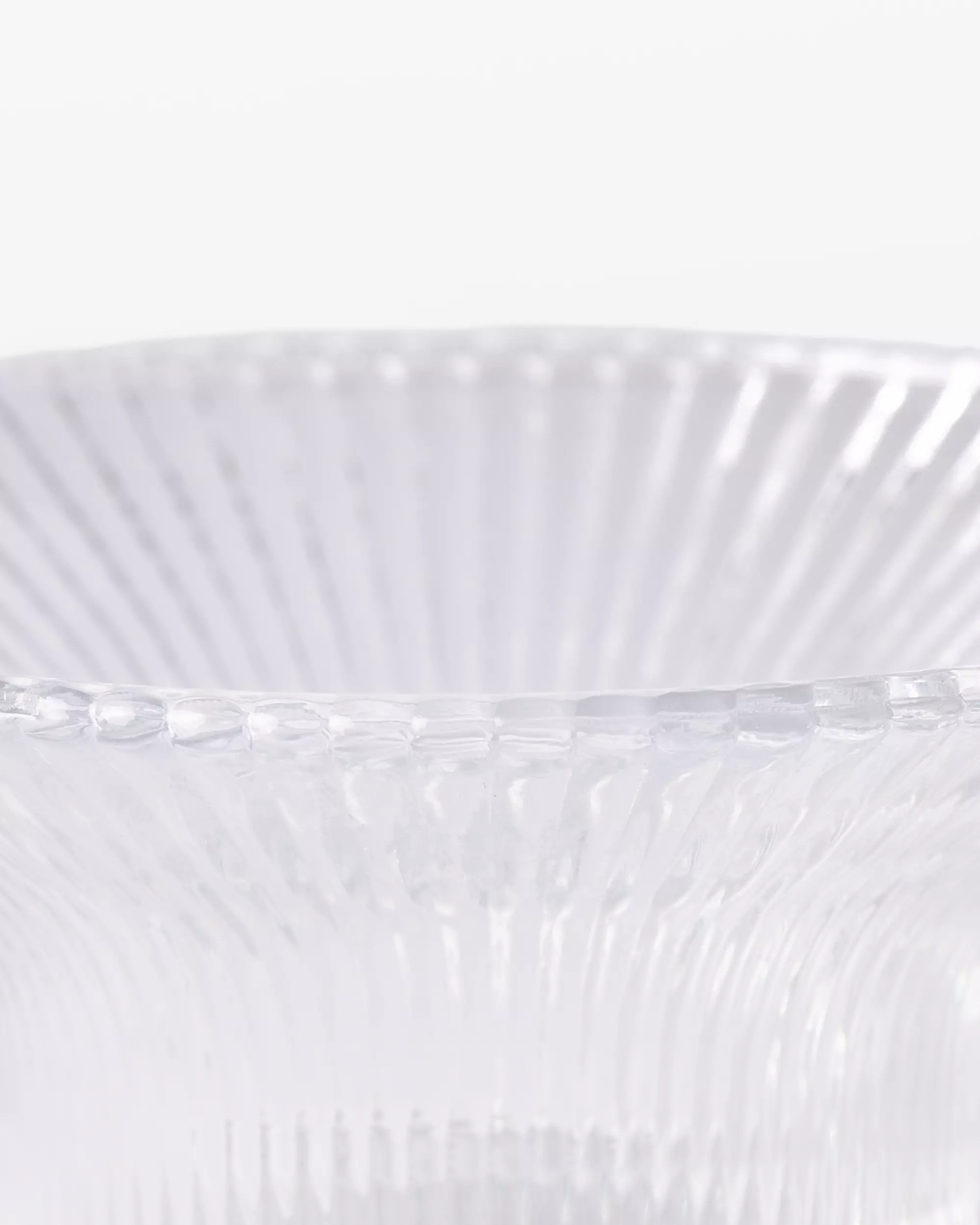 theelichthouder ⌀11x5cm Zwier glas transparant