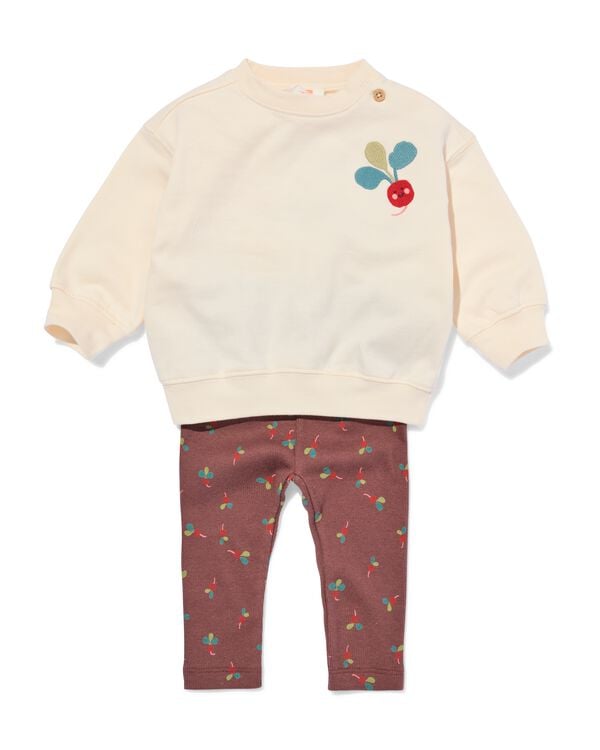 babykledingset radijs bruin bruin - 33018080BROWN - HEMA