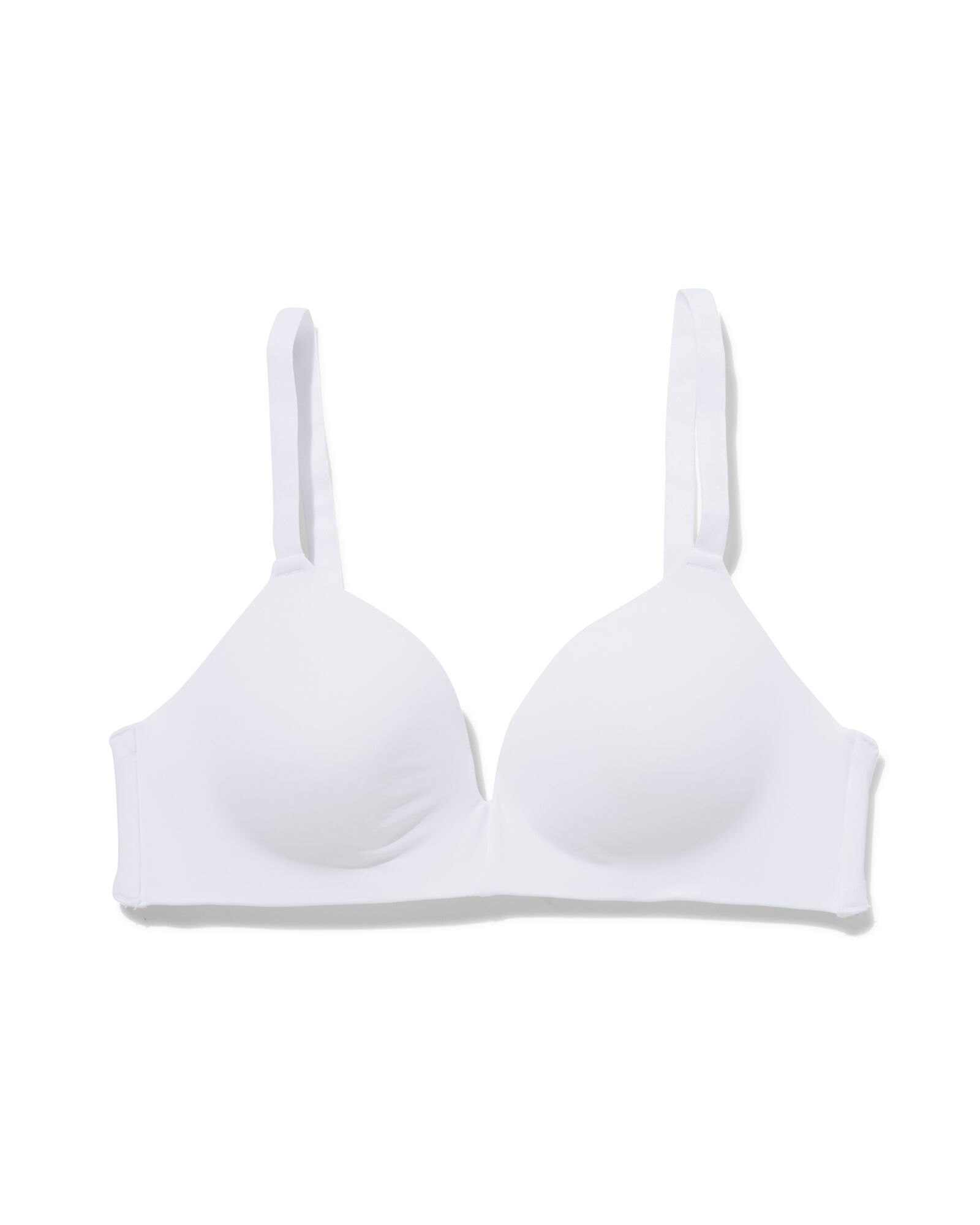 voorgevormde bh zonder beugel recycled/micro wit wit - 21870480WHITE - HEMA