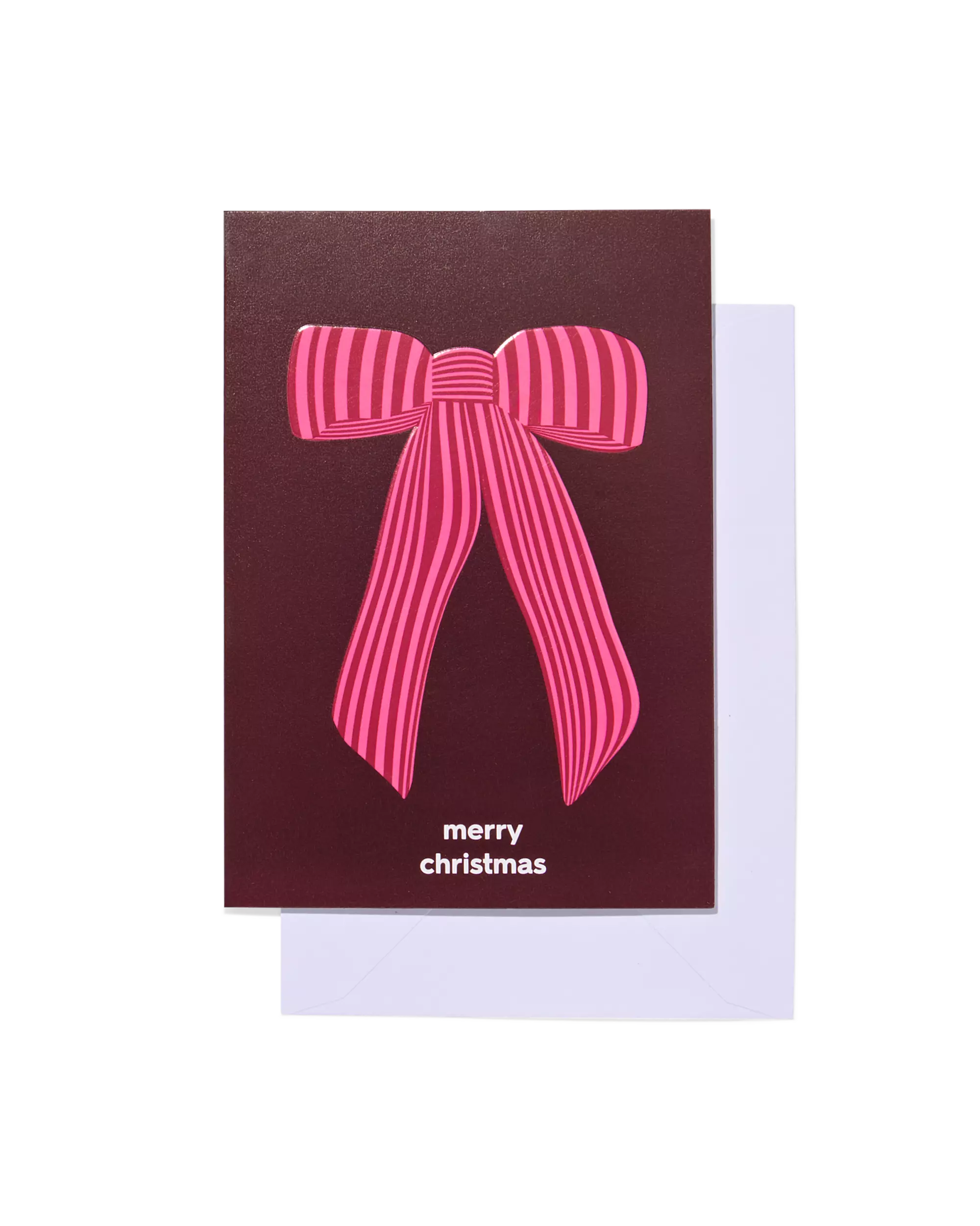cartes de Noël 11x8cm avec noeud - 5 pièces