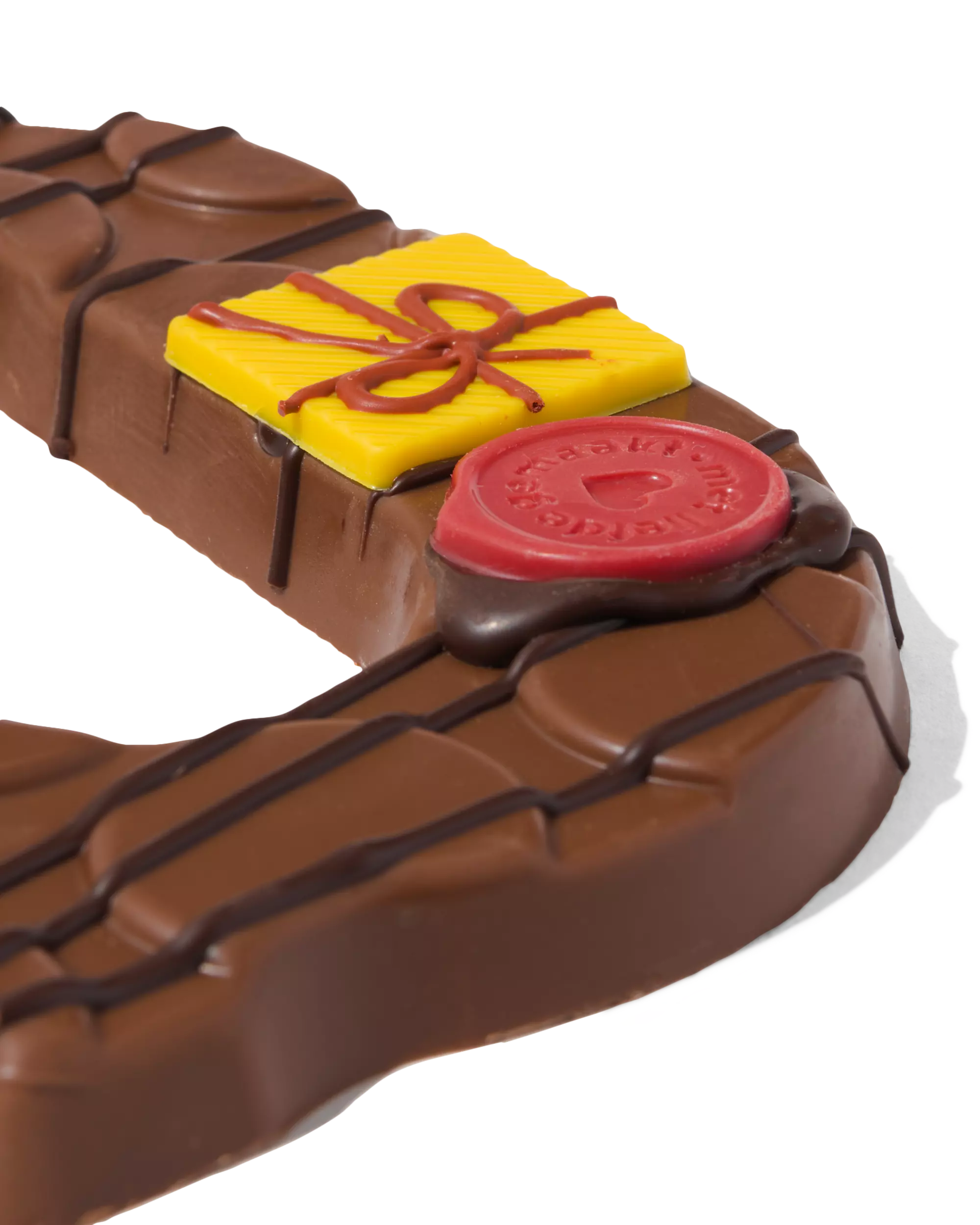 handgedecoreerde chocoladeletter melk G 180g