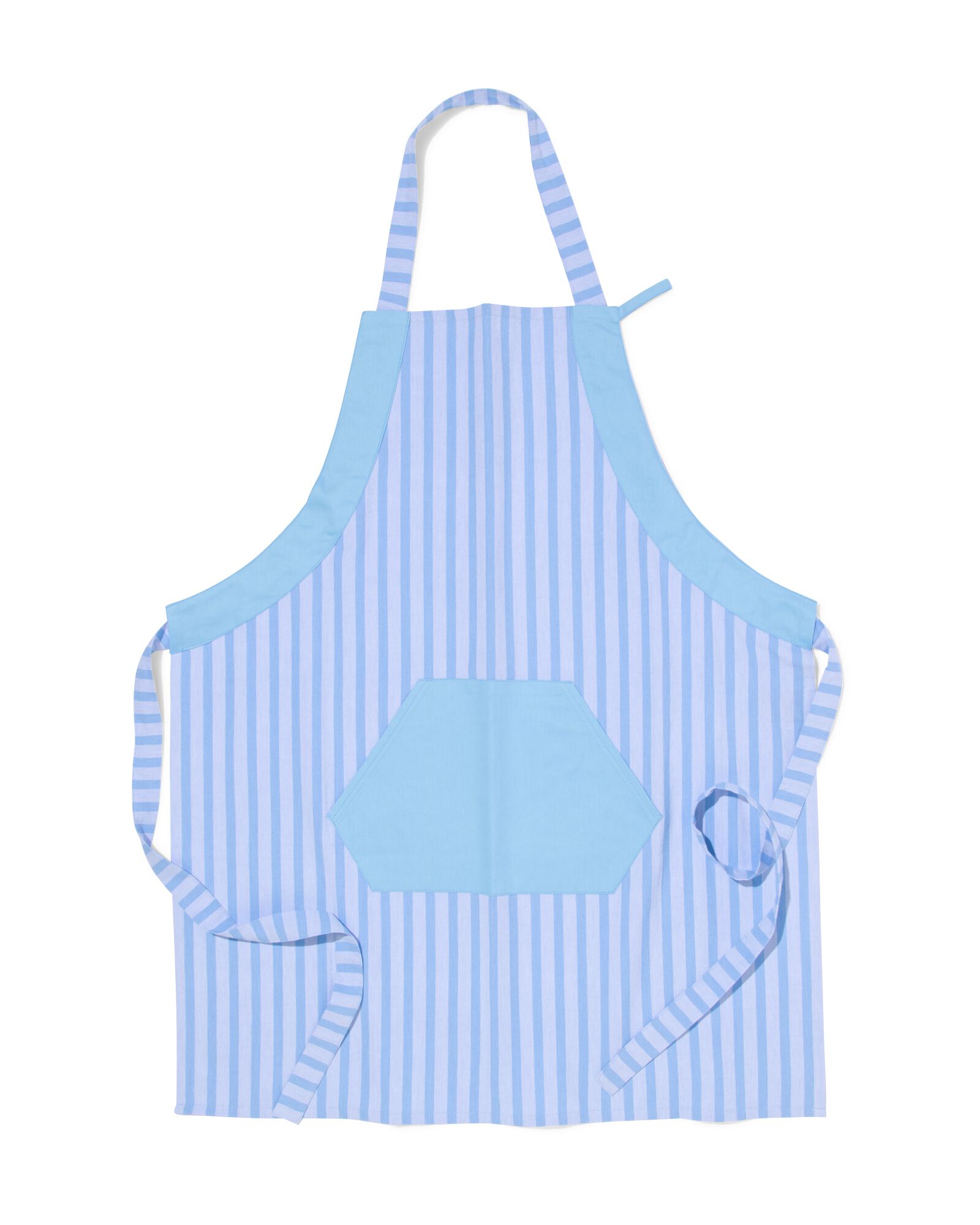 tablier coton gris-bleu - 5460003 - HEMA