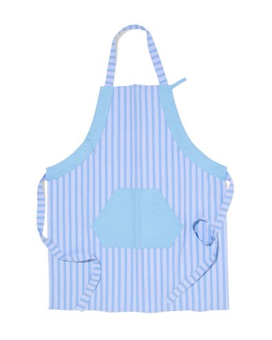 tablier coton gris-bleu - 5460003 - HEMA