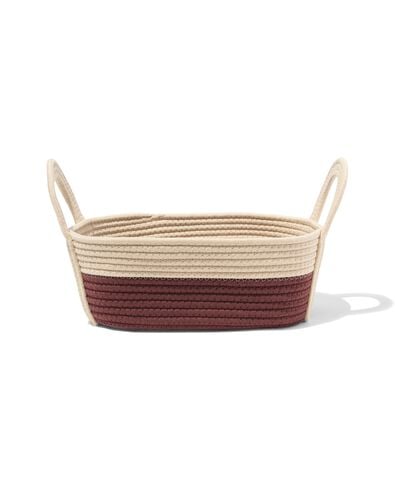 Korb 34 x 13 cm, Seil, Beige - 39800047 - HEMA