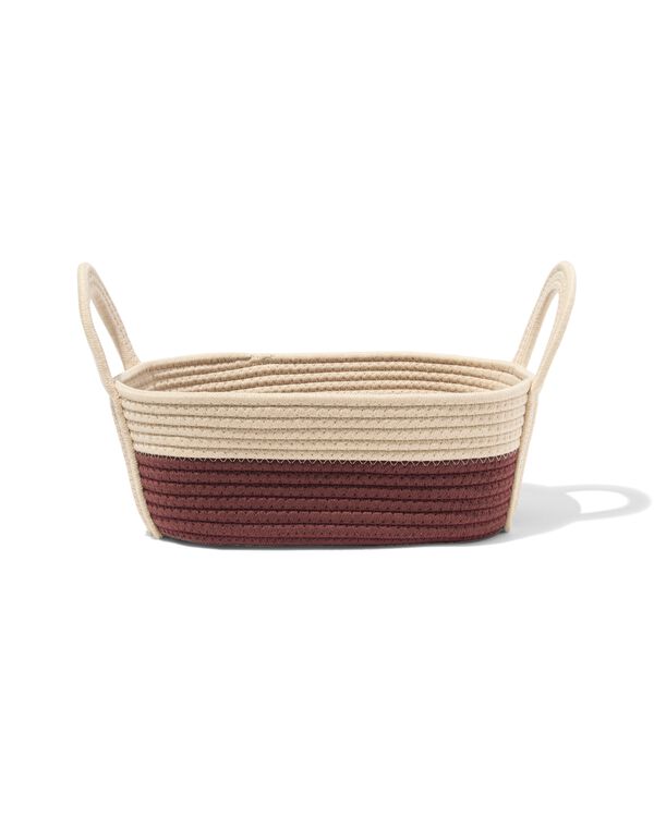 Korb 34 x 13 cm, Seil, Beige - 39800047 - HEMA