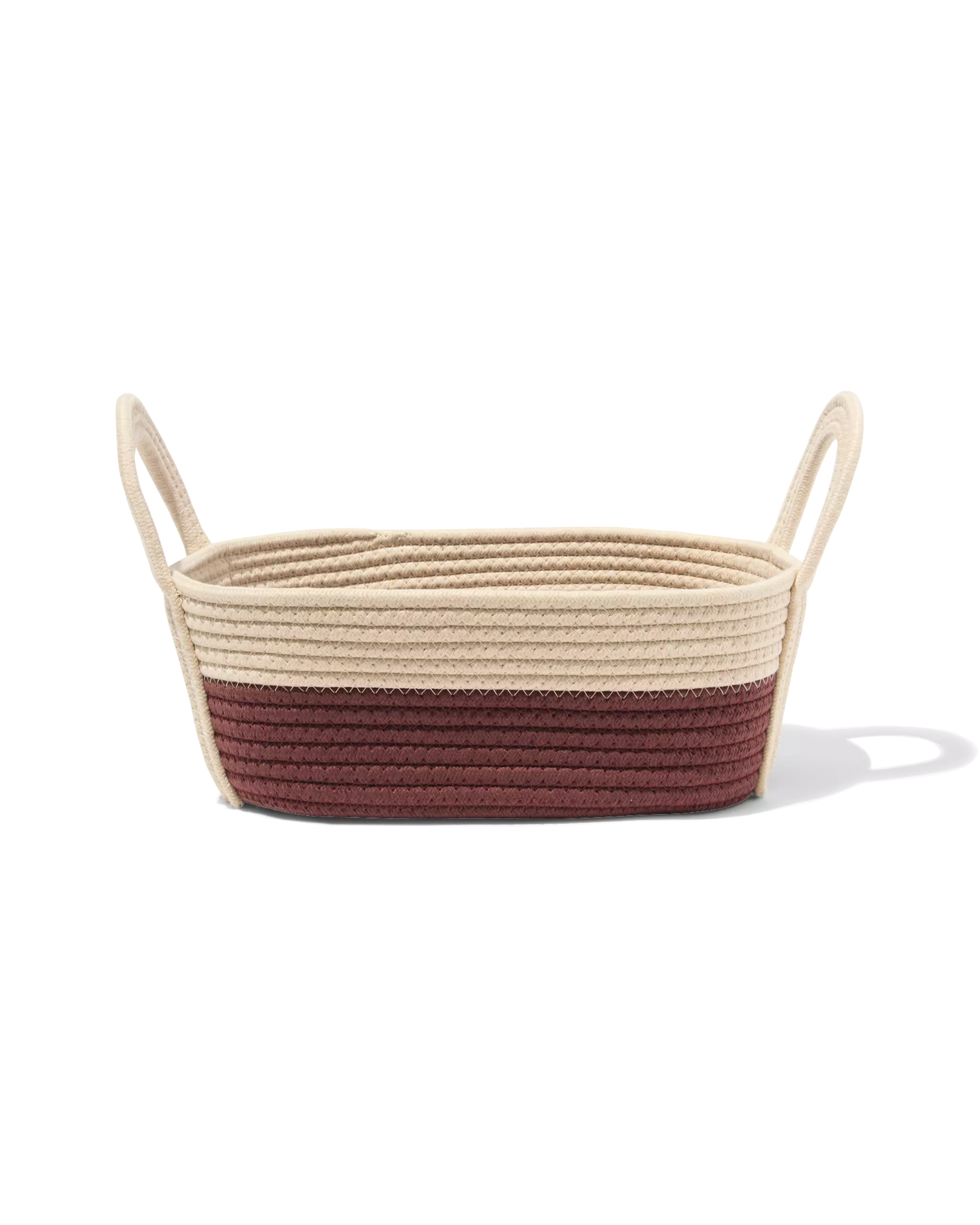 panier 34x13 cm corde beige
