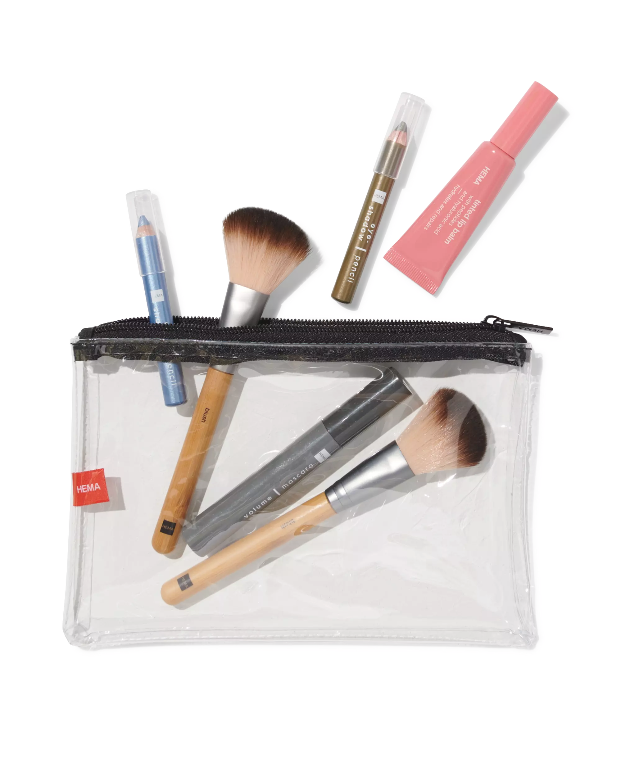 trousse de toilette 21x14cm transparente